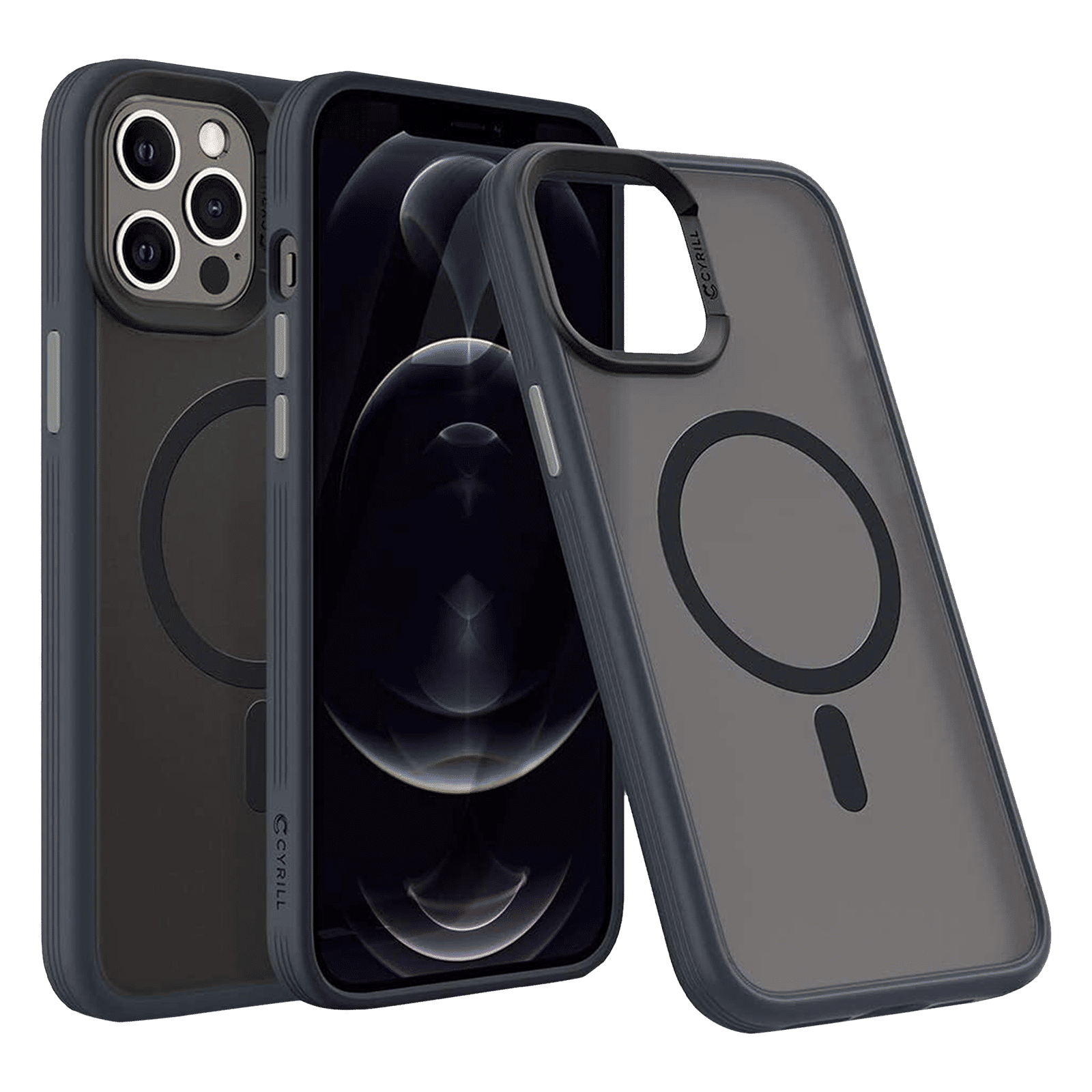 spigen Cyrill TPU Back Cover for Apple iPhone 12 Pro Max (MagSafe Supported case, Graphite) spigen Cyrill TPU Back Cover for Apple iPhone 12 Pro Max (MagSafe Supported case, Graphite)_1