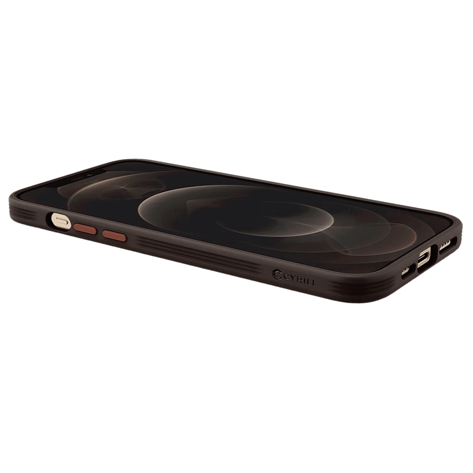 spigen Brick Soft Faux Leather, TPU & Polycarbonate Back Cover for Apple iPhone 12 Pro Max (Supports Wireless Charging, Saddle Brown)_8