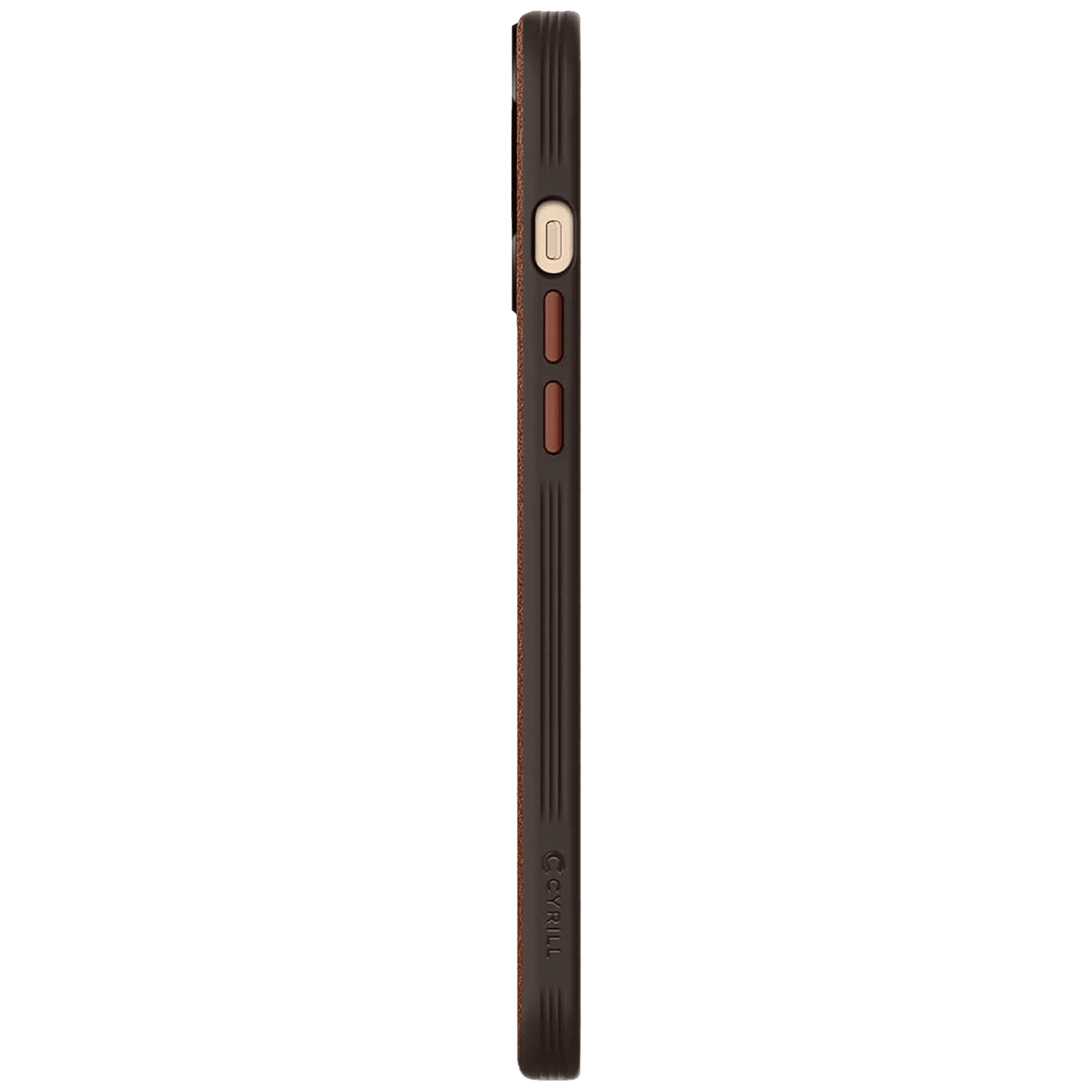 spigen Brick Soft Faux Leather, TPU & Polycarbonate Back Cover for Apple iPhone 12 Pro Max (Supports Wireless Charging, Saddle Brown)_6