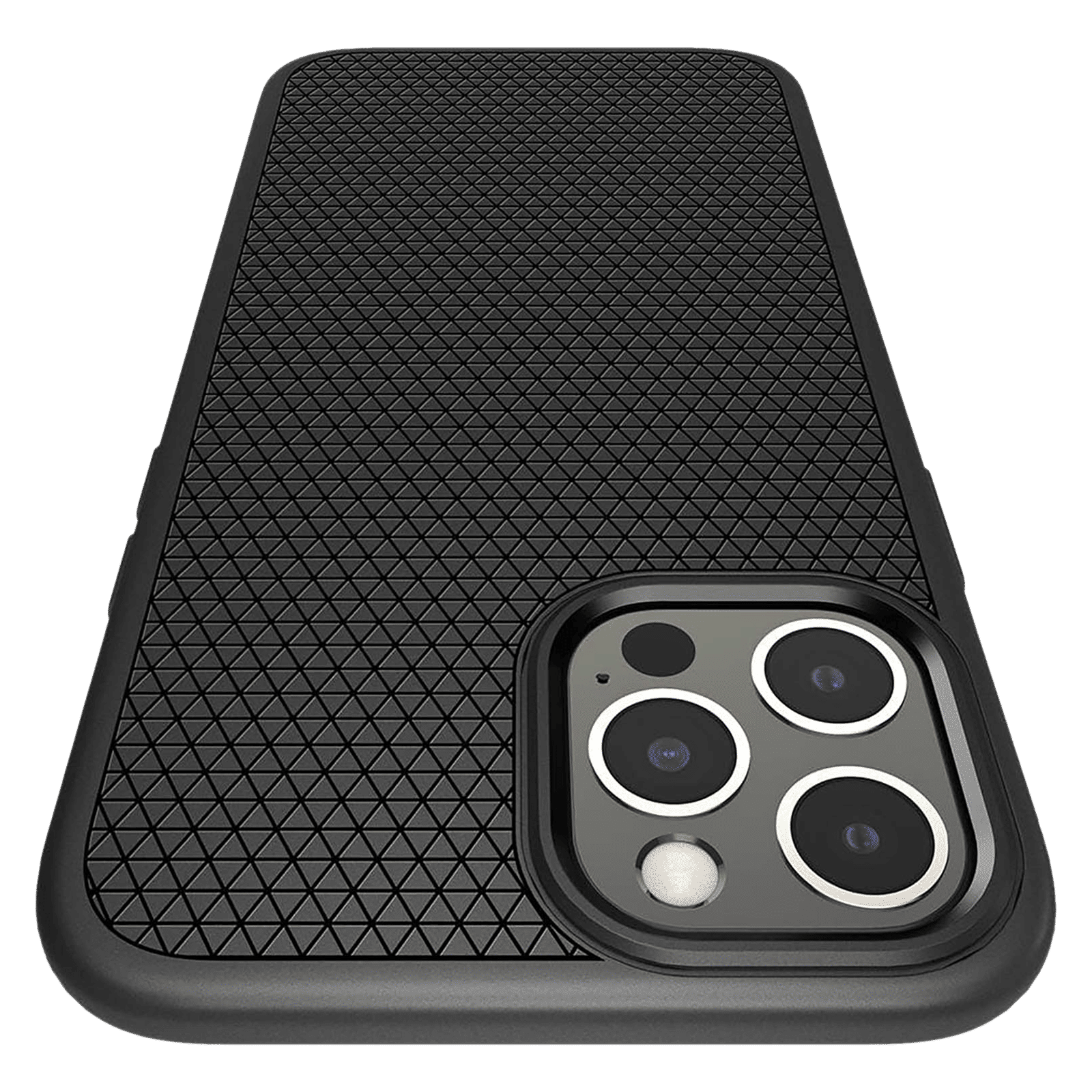 spigen Liquid Air TPU Back Cover For Apple iPhone 12 Pro Max (Supports Wireless Charging, Matte Black) spigen Liquid Air TPU Back Cover For Apple iPhone 12 Pro Max (Supports Wireless Charging, Matte Black)_8