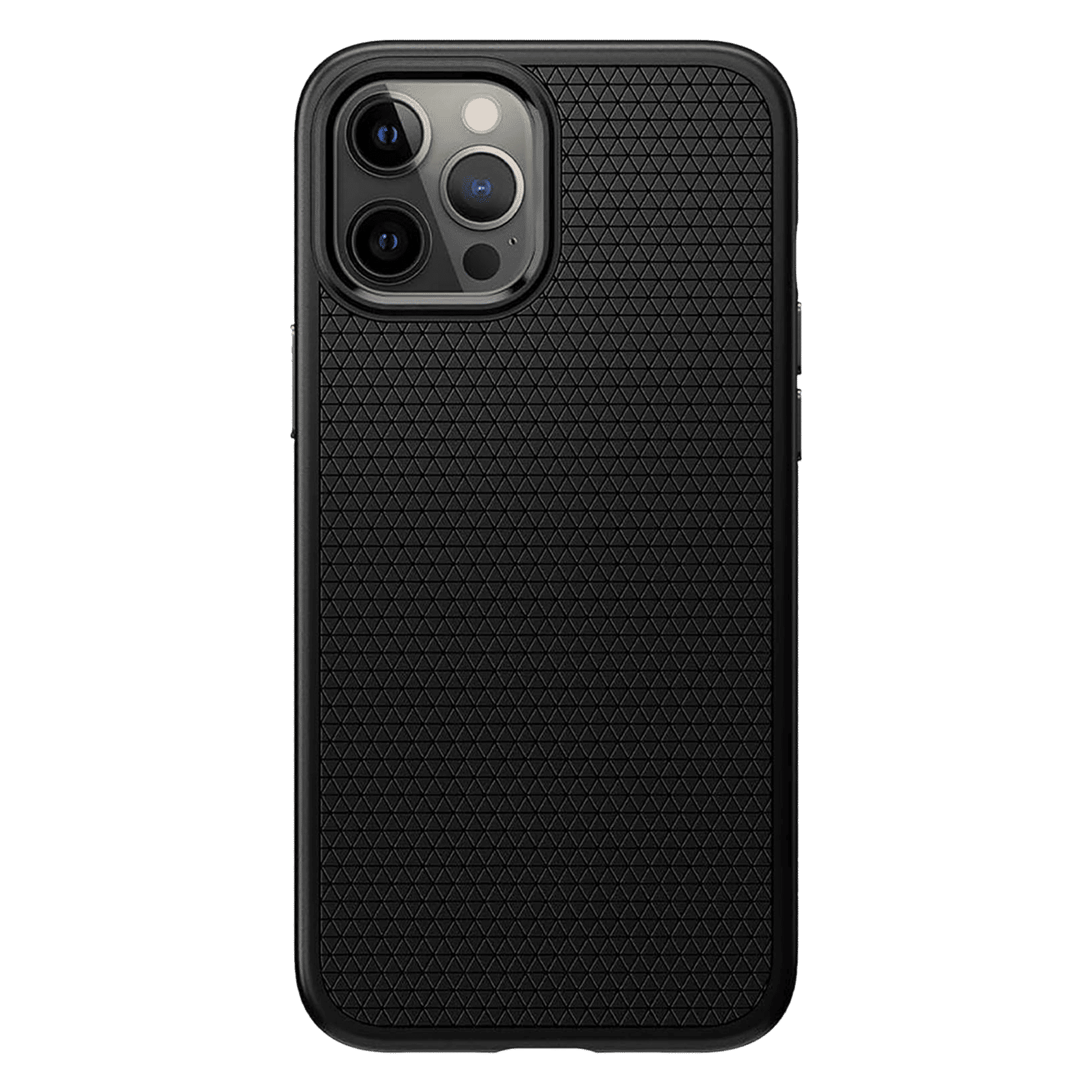 spigen Liquid Air TPU Back Cover For Apple iPhone 12 Pro Max (Supports Wireless Charging, Matte Black) spigen Liquid Air TPU Back Cover For Apple iPhone 12 Pro Max (Supports Wireless Charging, Matte Black)_4