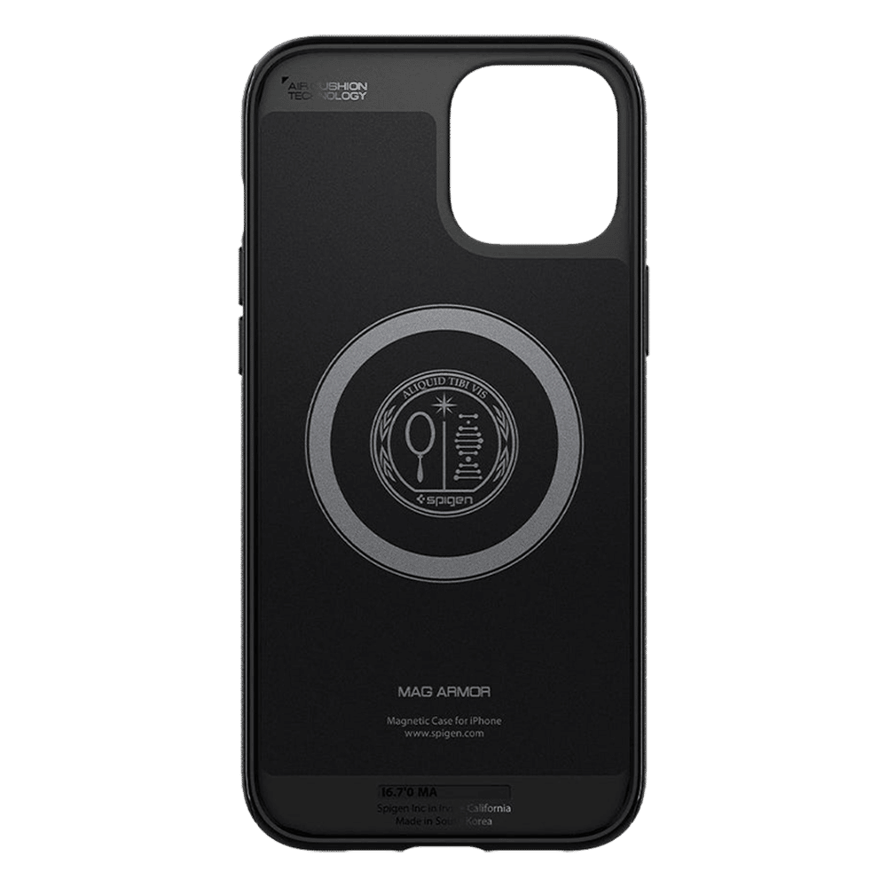 spigen TPU Back Cover for Apple iPhone 12 Pro Max (Air Cushion Technology,, Matte Black) spigen TPU Back Cover for Apple iPhone 12 Pro Max (Air Cushion Technology,, Matte Black)_13