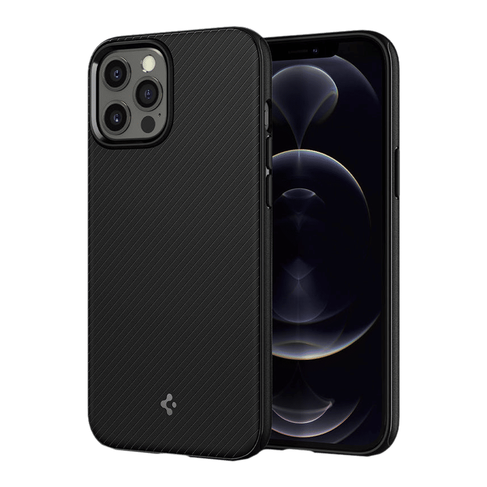 spigen TPU Back Cover for Apple iPhone 12 Pro Max (Air Cushion Technology,, Matte Black) spigen TPU Back Cover for Apple iPhone 12 Pro Max (Air Cushion Technology,, Matte Black)_17