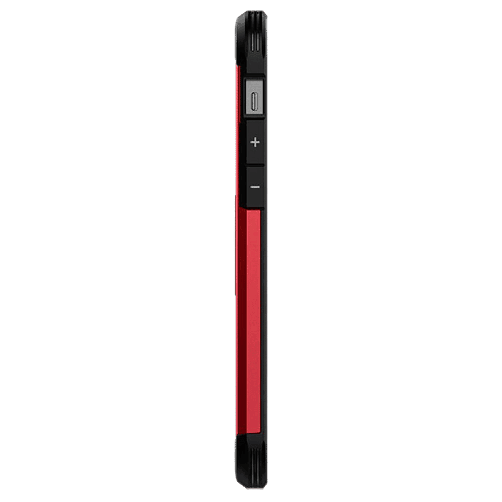 spigen Tough Armor TPU & Polycarbonate Back Case with Stand for Apple iPhone 12, 12 Pro (Wireless Charging Compatible, Red)_16