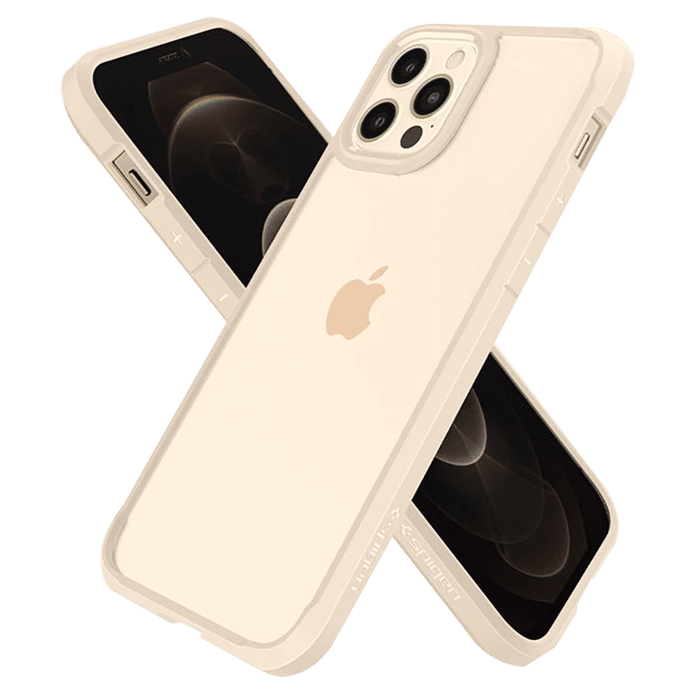 spigen Ultra Hybrid TPU & Polycarbonate Back Cover for Apple iPhone 12, 12 Pro (Supports Wireless Charging, Sand Beige) spigen Ultra Hybrid TPU & Polycarbonate Back Cover for Apple iPhone 12, 12 Pro (Supports Wireless Charging, Sand Beige)_15
