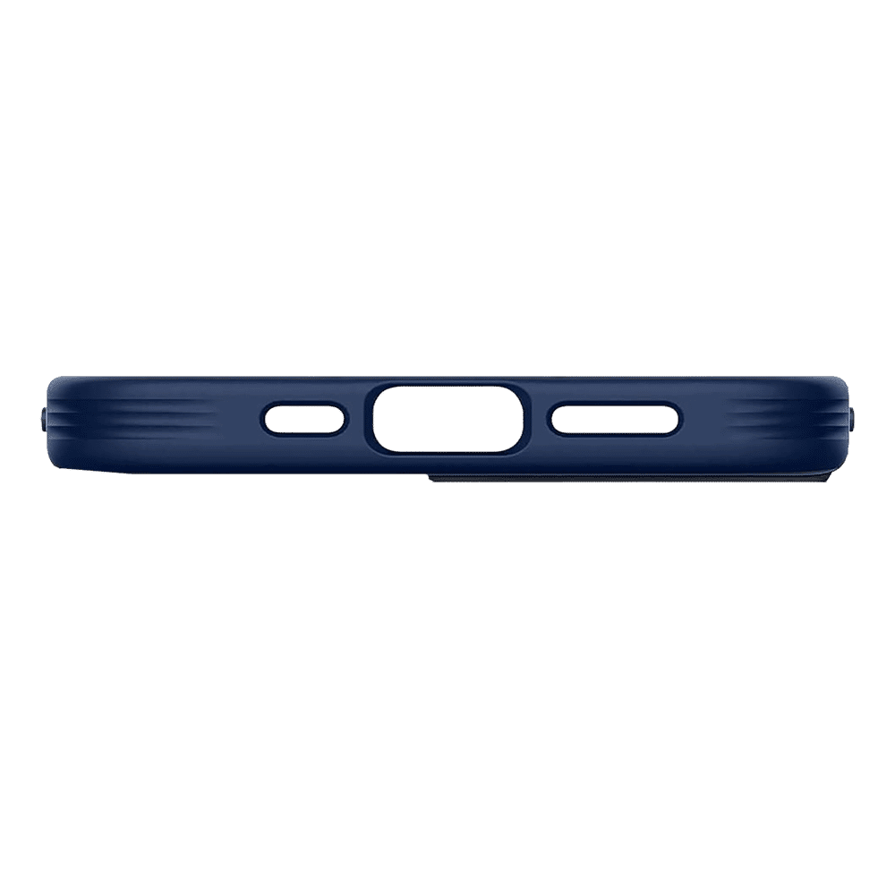 spigen Cyrill Polycarbonate,TPU & Faux Leather Back Cover for Apple iPhone 12, 12 Pro (Air Cushion Technology, Navy)_6