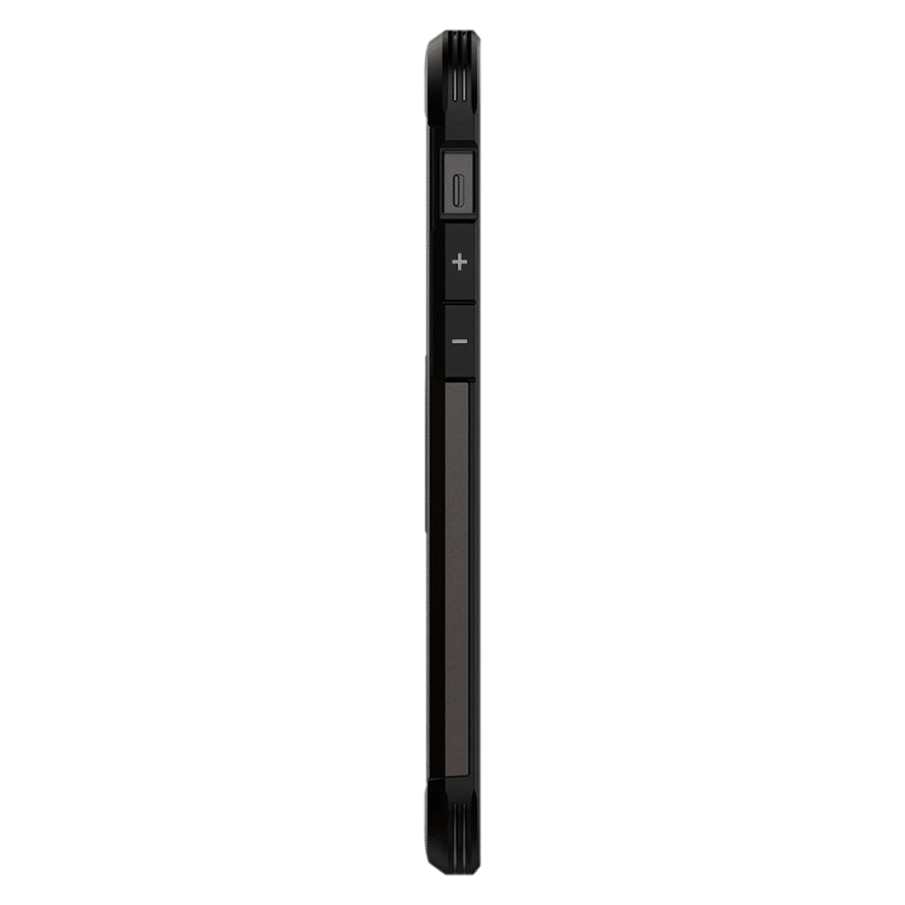 spigen Tough Armor TPU & Polycarbonate Back Case with Stand for Apple iPhone 12, 12 Pro (Wireless Charging Compatible, Gunmetal)_13