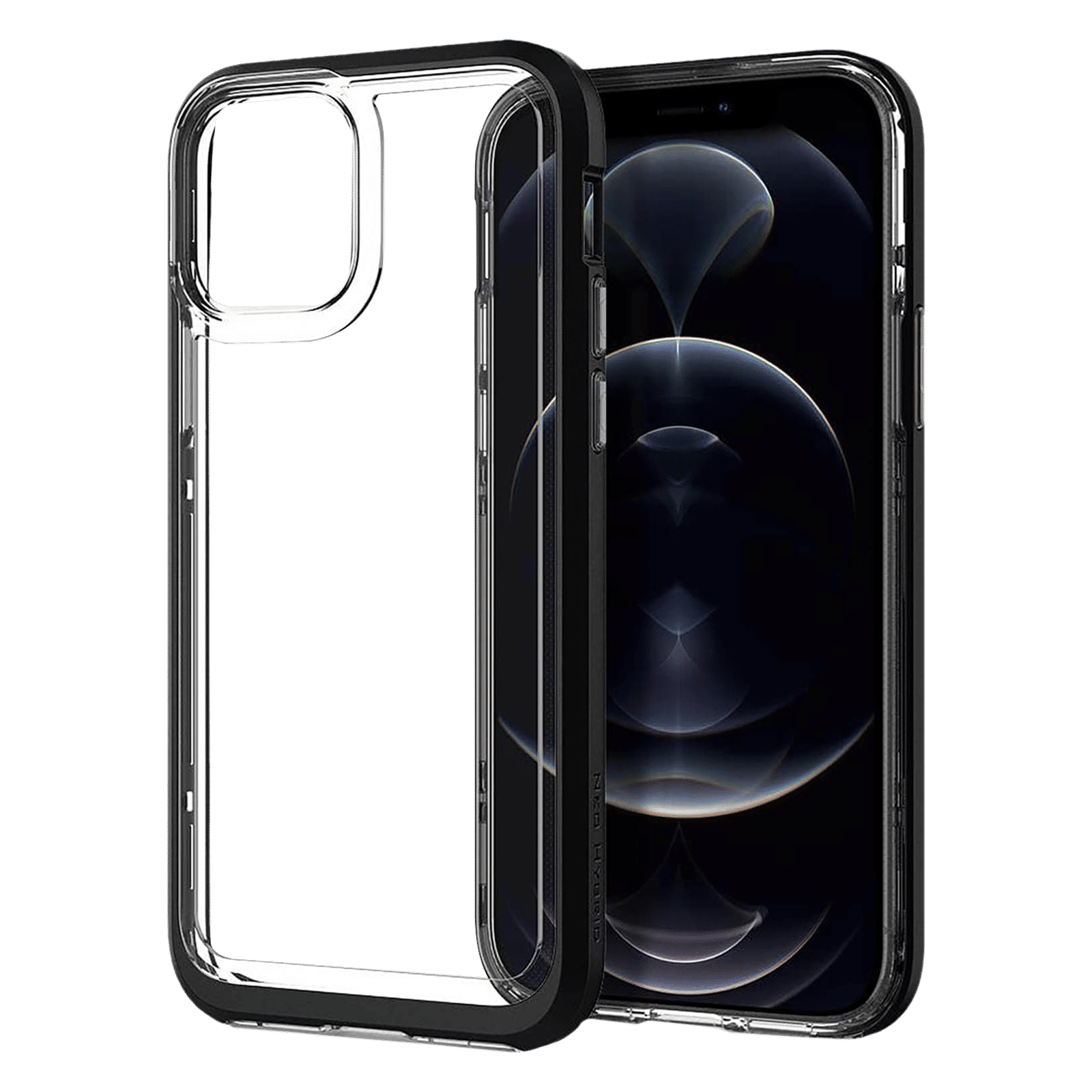 spigen Neo Hybrid Crystal TPU & PC Back Case For iPhone 12/iPhone 12 Pro (Hybrid Structure, ACS01706, Black) spigen Neo Hybrid Crystal TPU & PC Back Case For iPhone 12/iPhone 12 Pro (Hybrid Structure, ACS01706, Black)_3