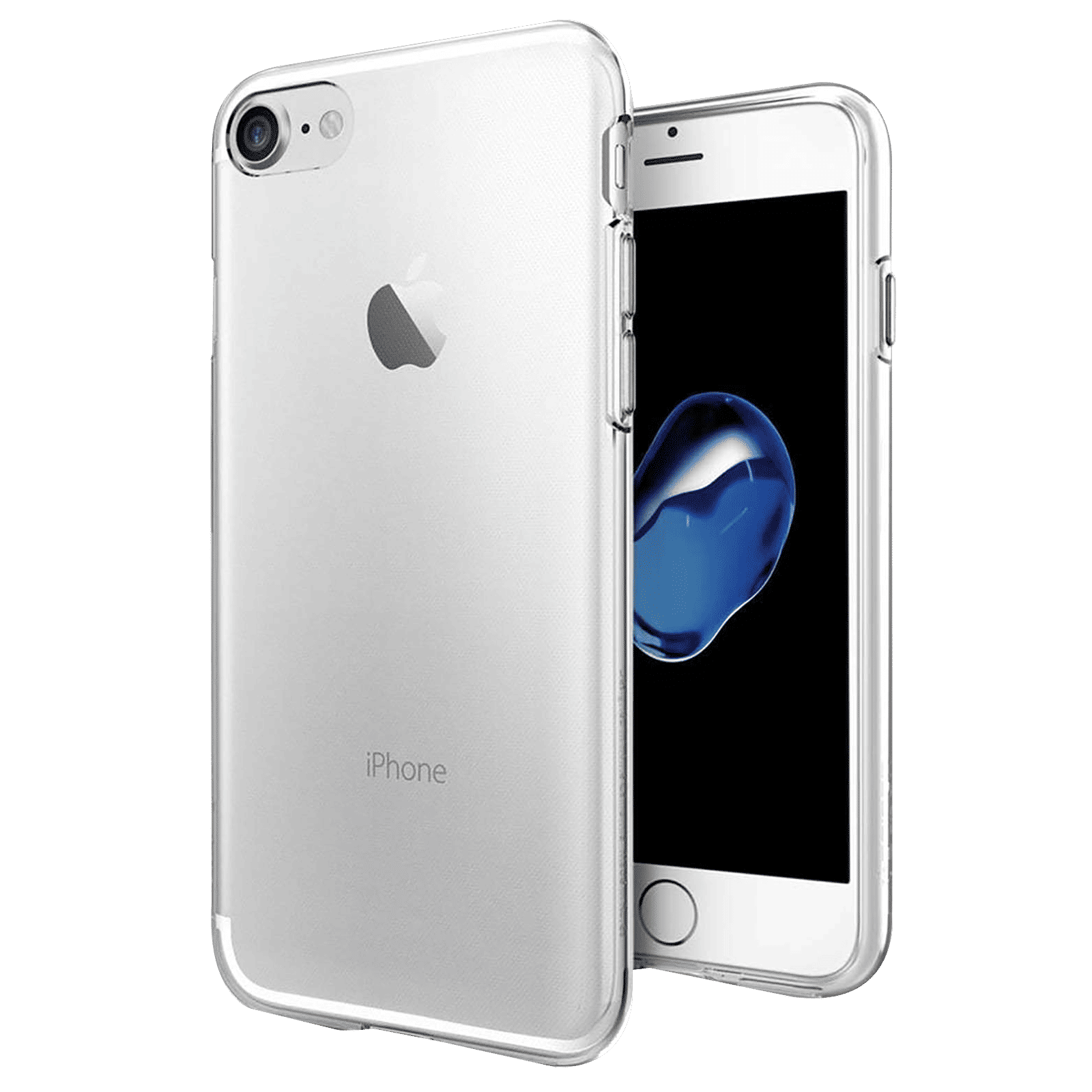 spigen Liquid Crystal TPU Back Case For iPhone 7/iPhone 8 (Lightweight, 042CS20435, Crystal Clear) spigen Liquid Crystal TPU Back Case For iPhone 7/iPhone 8 (Lightweight, 042CS20435, Crystal Clear)_1