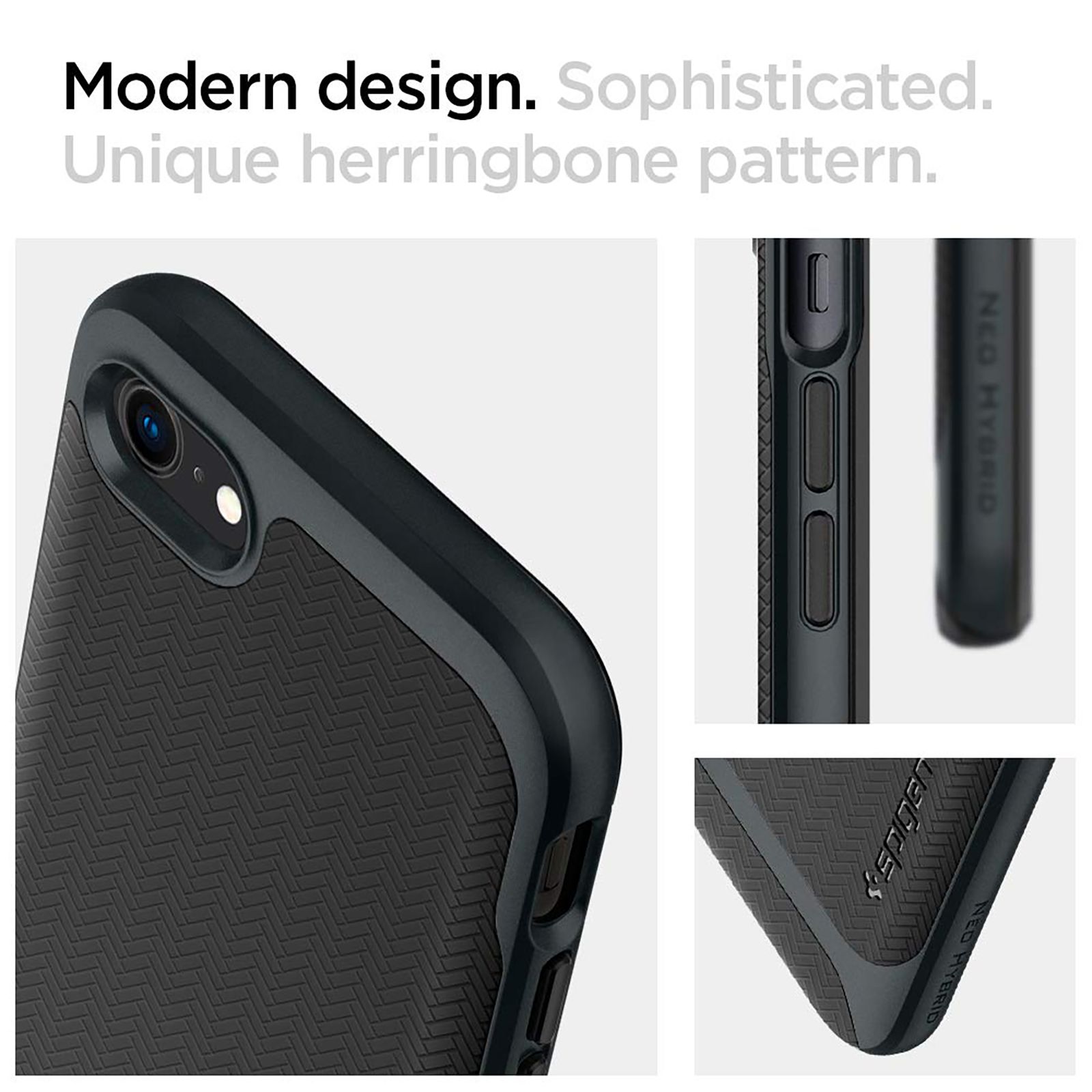 spigen Neo Hybrid TPU & PC Back Case For iPhone SE 2020/iPhone 7/iPhone 8 (East To Carry, ACS00952, Metal Slate) spigen Neo Hybrid TPU & PC Back Case For iPhone SE 2020/iPhone 7/iPhone 8 (East To Carry, ACS00952, Metal Slate)_8