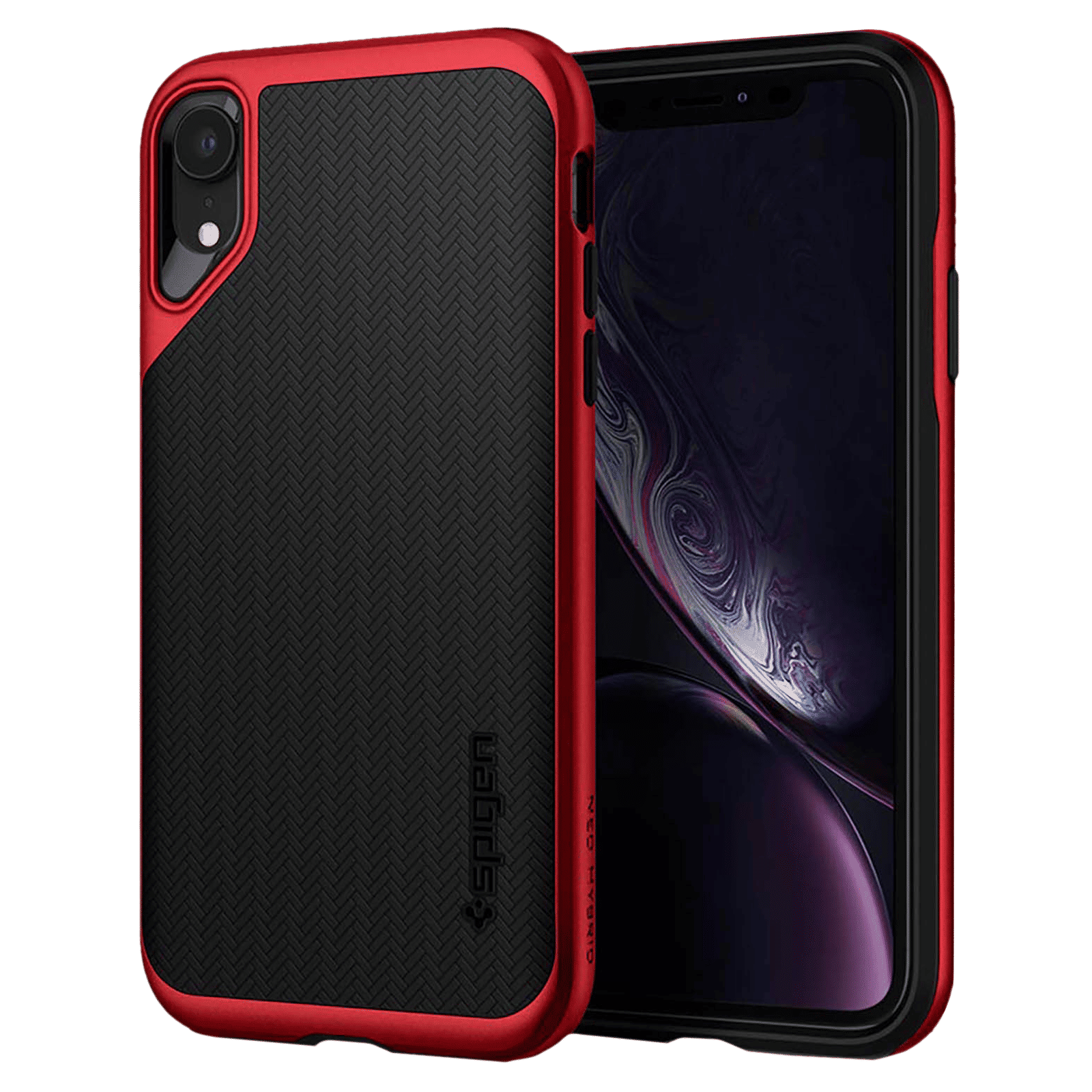 spigen TPU and Polycarbonate Back Cover for Apple iPhone XR (Camera Protection,, Red) spigen TPU and Polycarbonate Back Cover for Apple iPhone XR (Camera Protection,, Red)_1