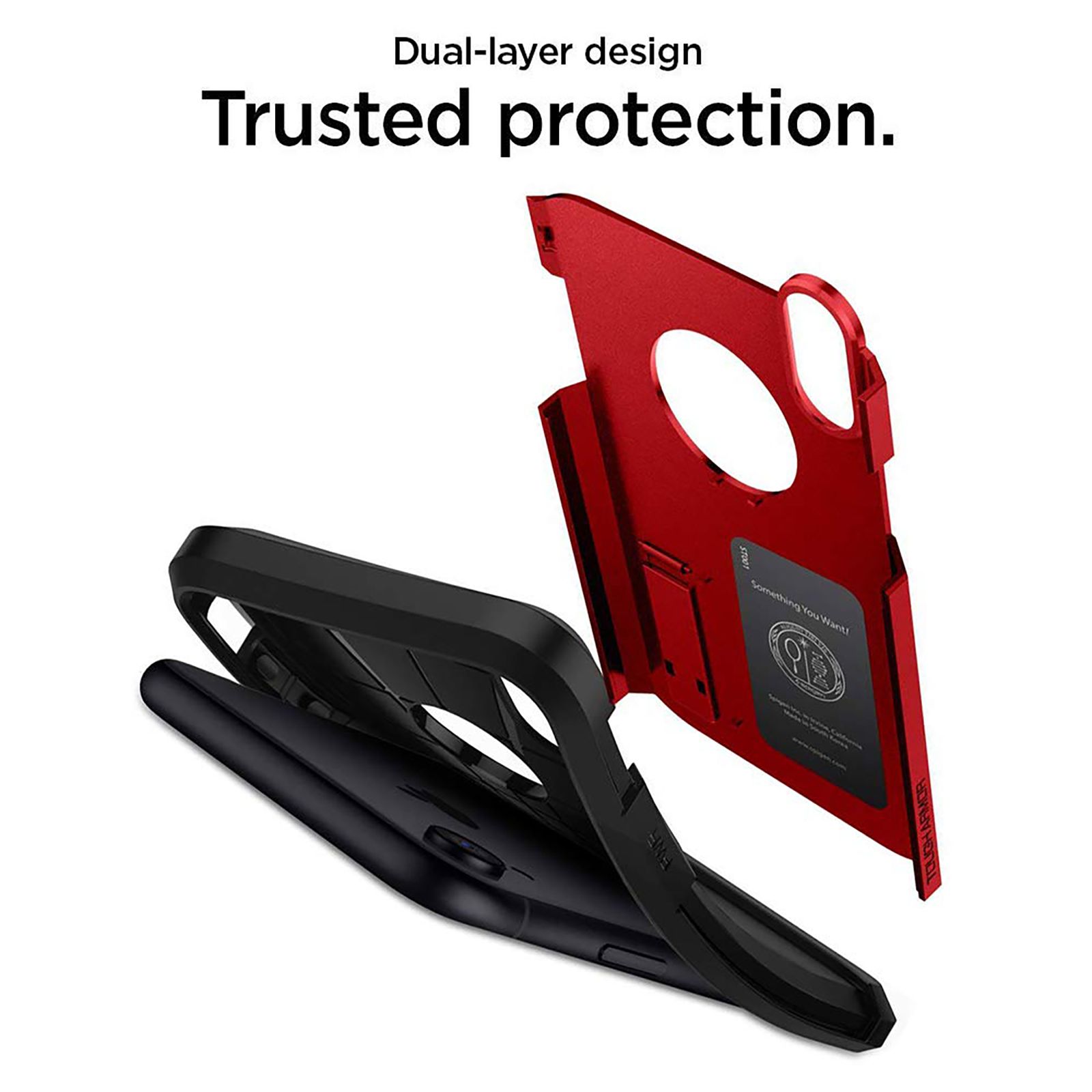 spigen Tough Armor TPU & Polycarbonate Back Case with Stand for Apple iPhone XR (Wireless Charging Compatible, Red) spigen Tough Armor TPU & Polycarbonate Back Case with Stand for Apple iPhone XR (Wireless Charging Compatible, Red)_11