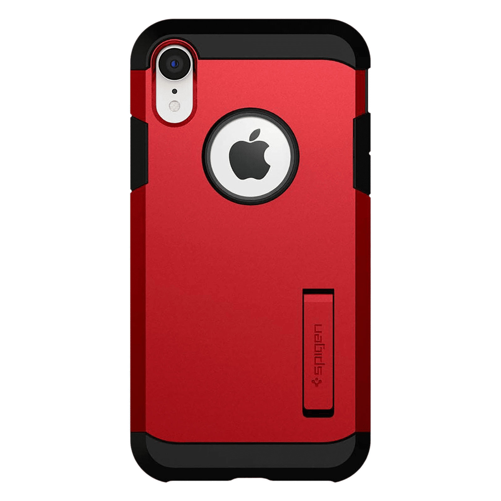 spigen Tough Armor TPU & Polycarbonate Back Case with Stand for Apple iPhone XR (Wireless Charging Compatible, Red) spigen Tough Armor TPU & Polycarbonate Back Case with Stand for Apple iPhone XR (Wireless Charging Compatible, Red)_3