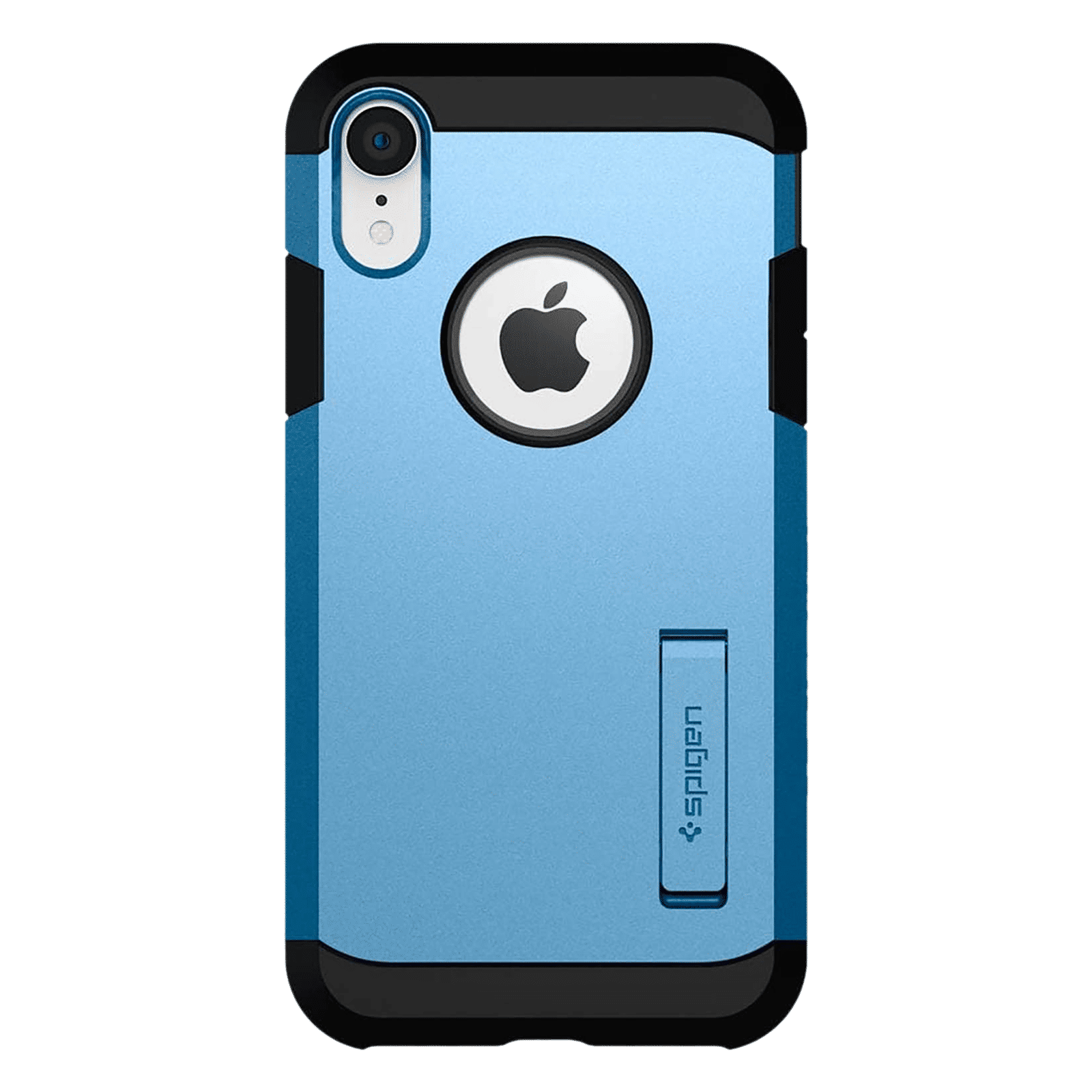 spigen Tough Armor TPU & Polycarbonate Back Case with Stand for Apple iPhone XR (Wireless Charging Compatible, Blue) spigen Tough Armor TPU & Polycarbonate Back Case with Stand for Apple iPhone XR (Wireless Charging Compatible, Blue)_3