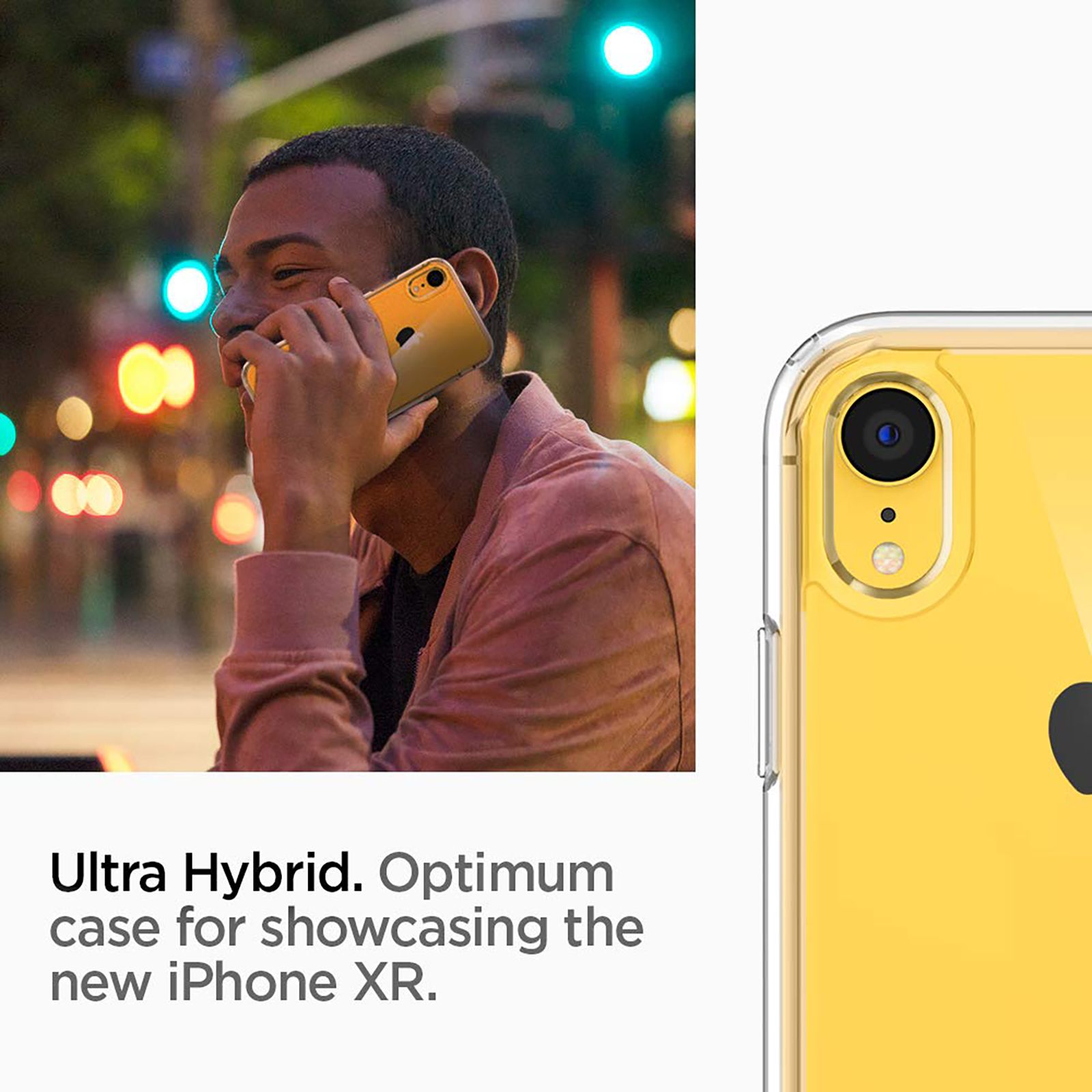 spigen Ultra Hybrid TPU & Polycarbonate Back Cover for Apple iPhone XR (Air Cushion Technology, Crystal Clear) spigen Ultra Hybrid TPU & Polycarbonate Back Cover for Apple iPhone XR (Air Cushion Technology, Crystal Clear)_7