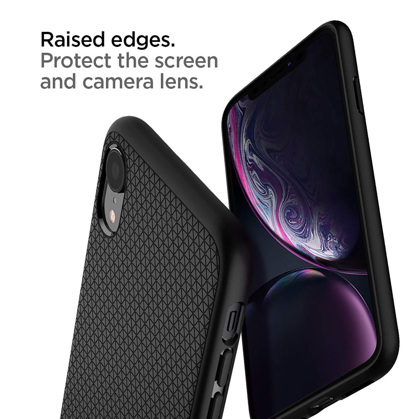 spigen Liquid Air TPU Back Cover for Apple iPhone XR (Wireless Charging Compatible, Matte Black) spigen Liquid Air TPU Back Cover for Apple iPhone XR (Wireless Charging Compatible, Matte Black)_6