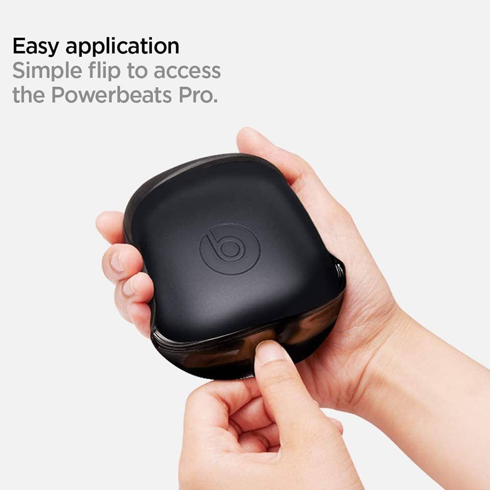 spigen Liquid Air Silicone Full Cover Case Powerbeats Pro (Shock Absorbent, ASD00258, Black)_6