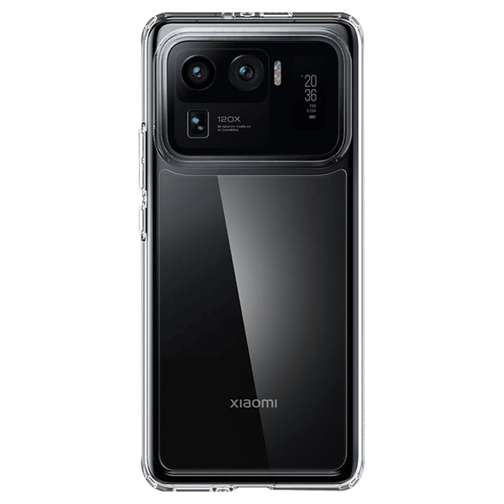 spigen Ultra Hybrid TPU & Polycarbonate Back Cover for Xiaomi Mi 11 Ultra (Wireless Charging Compatible?, Crystal Clear)_14