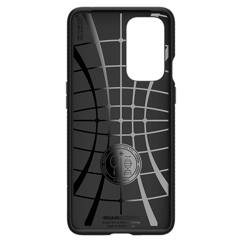 spigen Liquid Air TPU Back Cover for OnePlus 9 (Air Cushion Technology, Matte Black)_14