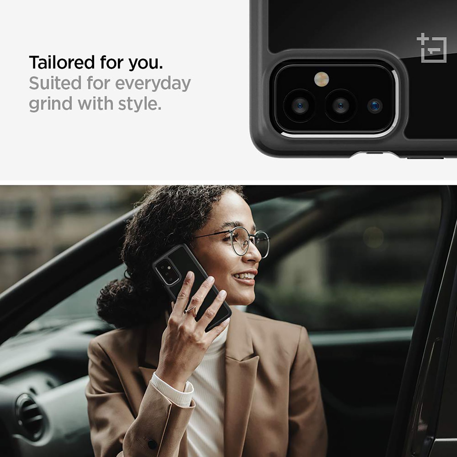Spigen Ultra Hybrid Hard Polycarbonate & TPU Back Cover for OnePlus 9 5G (Air Cushion Technology, Matte Black)_10