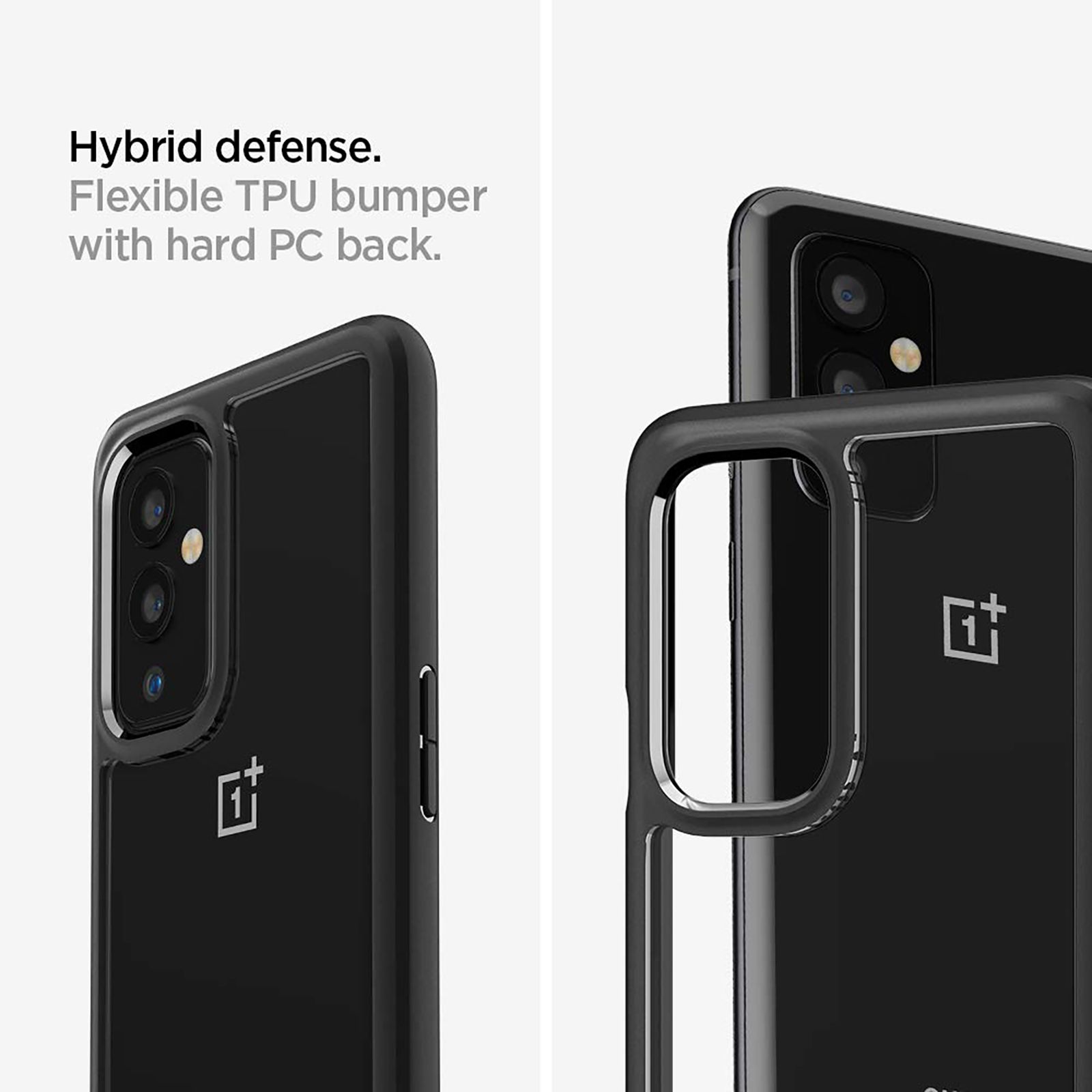Spigen Ultra Hybrid Hard Polycarbonate & TPU Back Cover for OnePlus 9 5G (Air Cushion Technology, Matte Black)_12