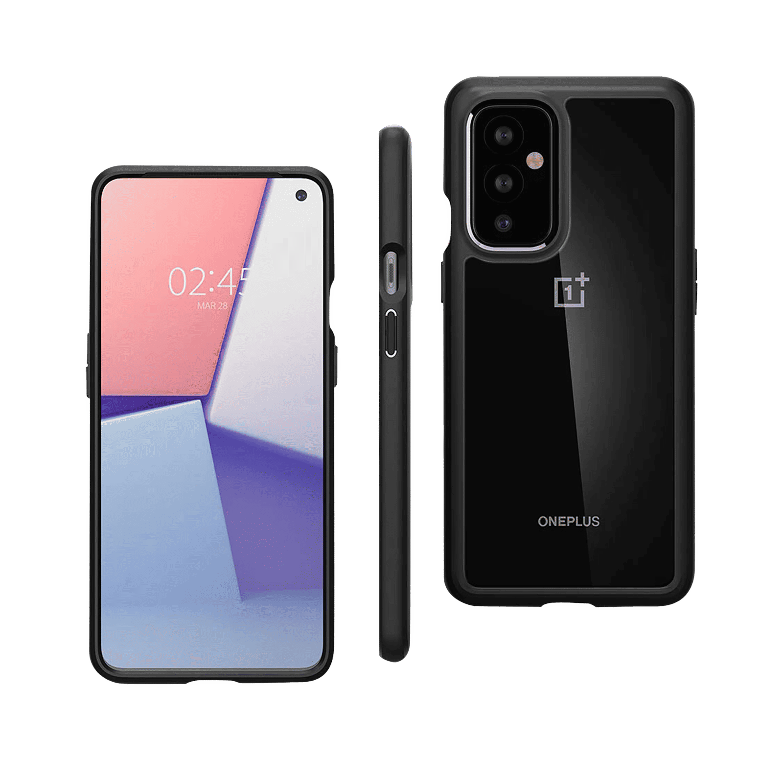 Spigen Ultra Hybrid Hard Polycarbonate & TPU Back Cover for OnePlus 9 5G (Air Cushion Technology, Matte Black)_7