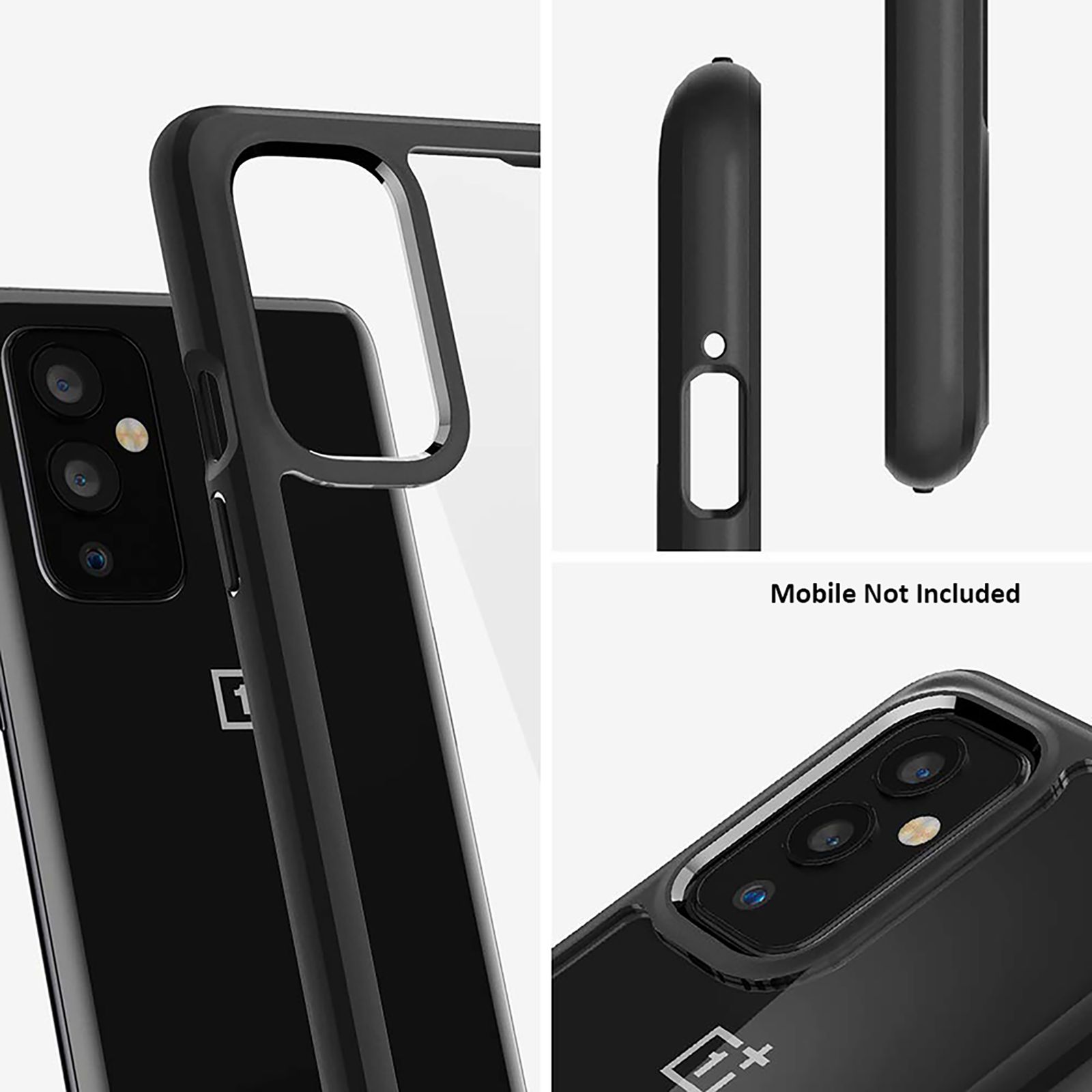 Spigen Ultra Hybrid Hard Polycarbonate & TPU Back Cover for OnePlus 9 5G (Air Cushion Technology, Matte Black)_8
