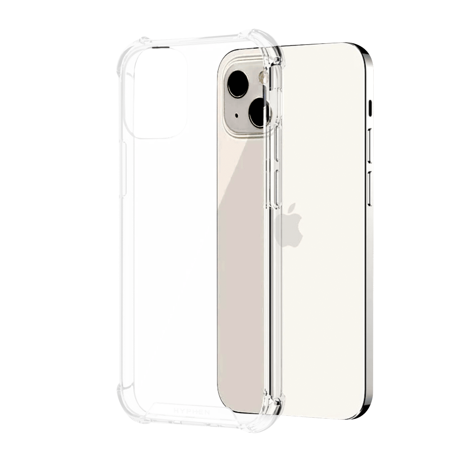 HYPHEN DURO Screen Protector & Hard TPU Back Cover Combo for Apple iPhone 13 (Wireless Charging Compatible, Clear) HYPHEN DURO Screen Protector & Hard TPU Back Cover Combo for Apple iPhone 13 (Wireless Charging Compatible, Clear)_3