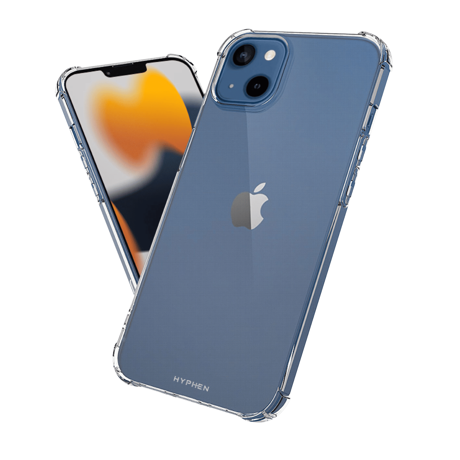 HYPHEN DURO Screen Protector & Hard TPU Back Cover Combo for Apple iPhone 13 (Wireless Charging Compatible, Clear) HYPHEN DURO Screen Protector & Hard TPU Back Cover Combo for Apple iPhone 13 (Wireless Charging Compatible, Clear)_4