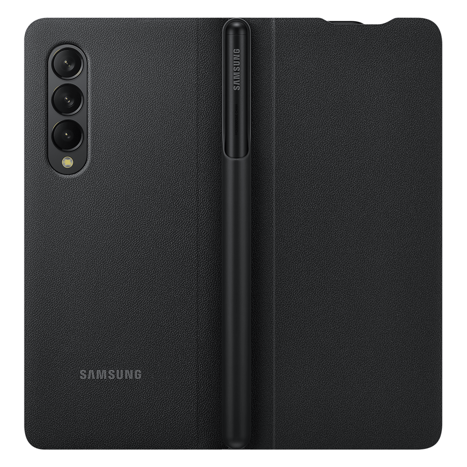 SAMSUNG Flip Cover for Galaxy Z Fold3 5G (With S Pen Holder, Black)_1