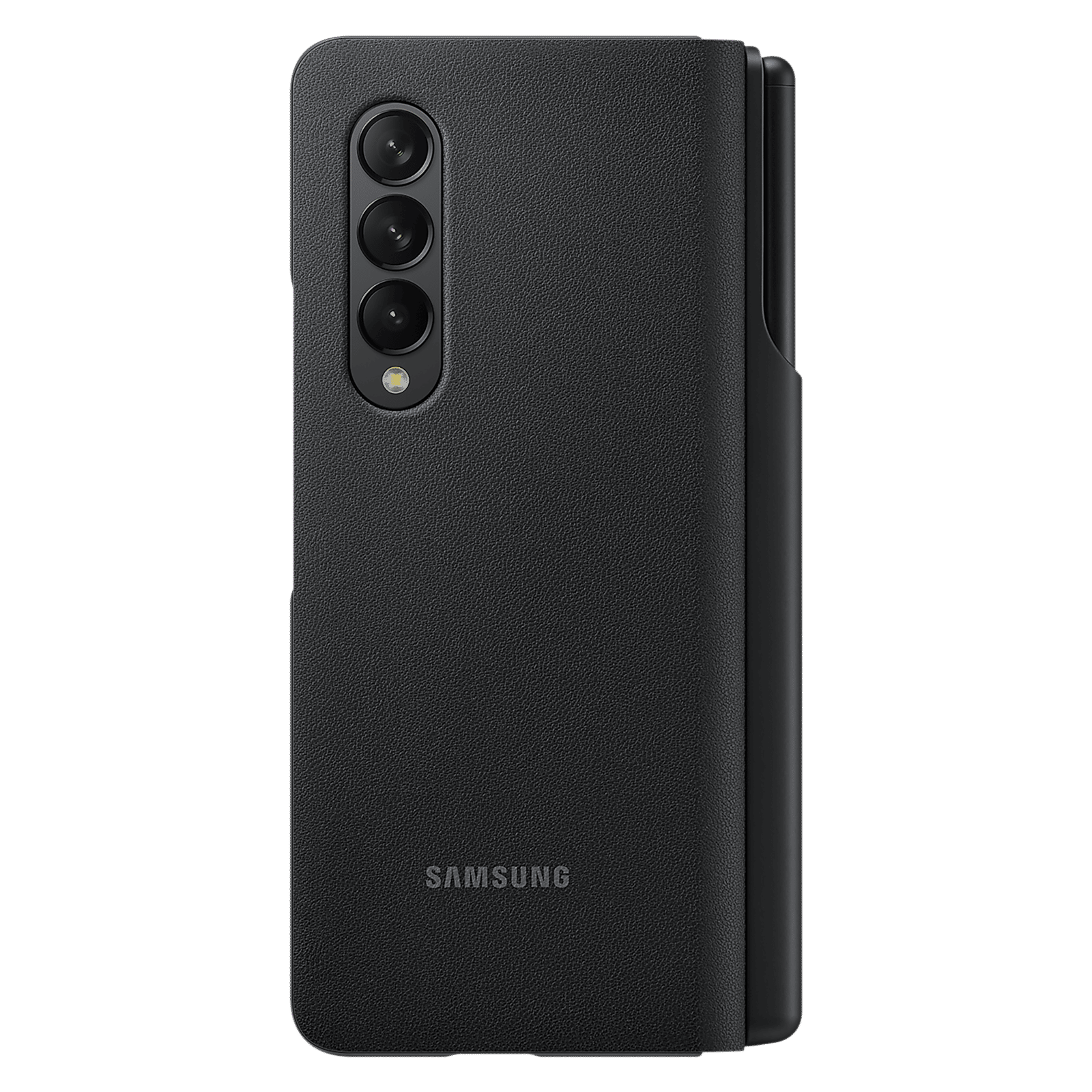 SAMSUNG Flip Cover for Galaxy Z Fold3 5G (With S Pen Holder, Black)_8