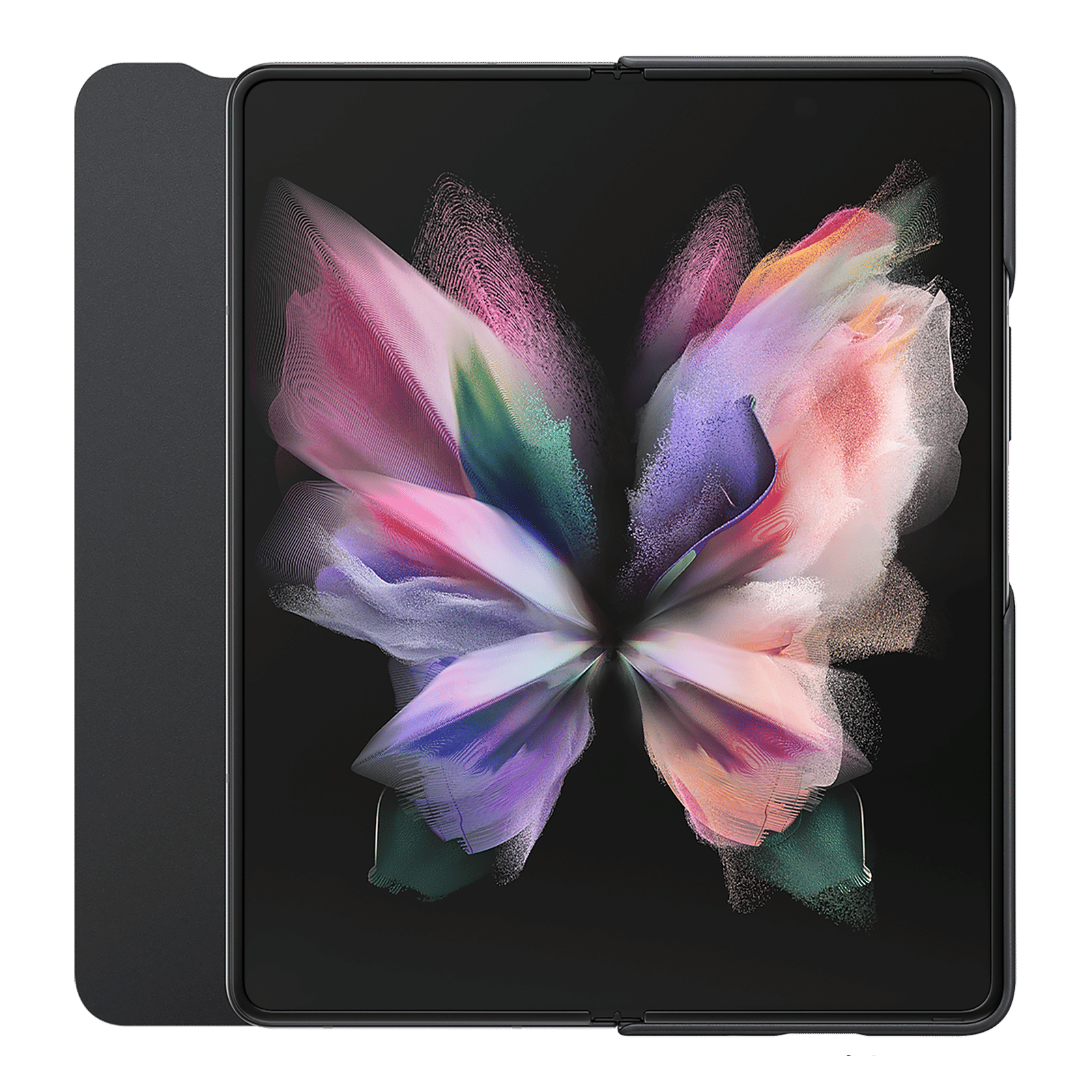 SAMSUNG Flip Cover for Galaxy Z Fold3 5G (With S Pen Holder, Black)_3