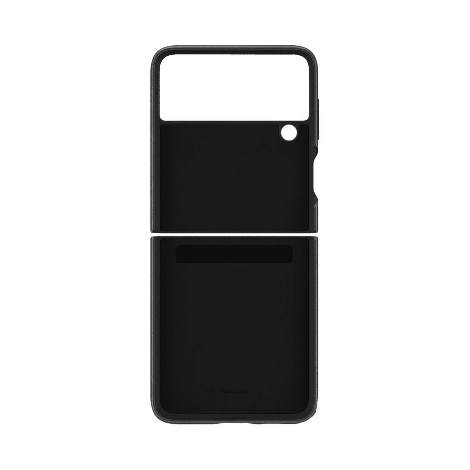 SAMSUNG Soft Leather Back Cover for SAMSUNG Galaxy Z Flip3 5G (Premium Protection, Black) SAMSUNG Soft Leather Back Cover for SAMSUNG Galaxy Z Flip3 5G (Premium Protection, Black)_4