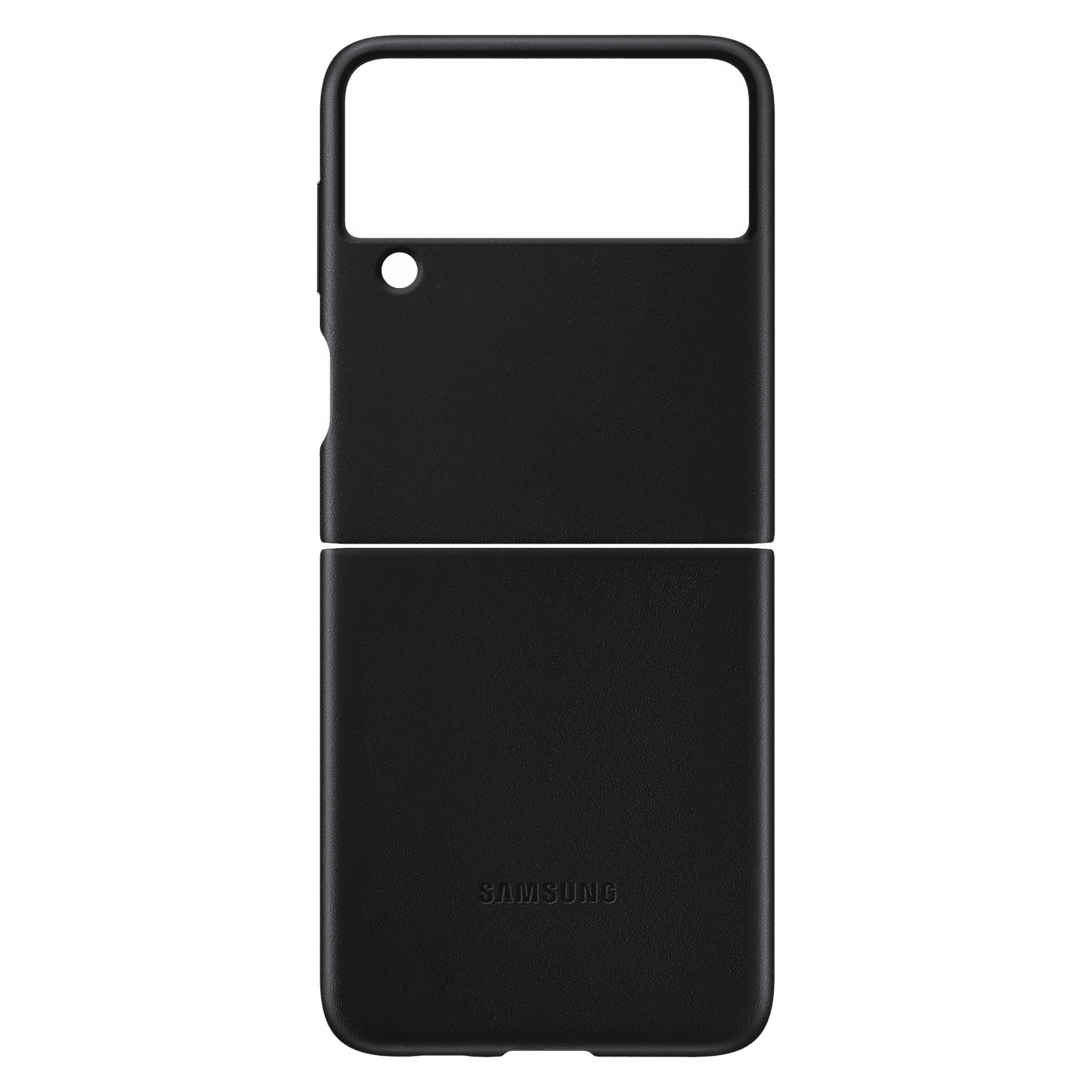 SAMSUNG Soft Leather Back Cover for SAMSUNG Galaxy Z Flip3 5G (Premium Protection, Black) SAMSUNG Soft Leather Back Cover for SAMSUNG Galaxy Z Flip3 5G (Premium Protection, Black)_6