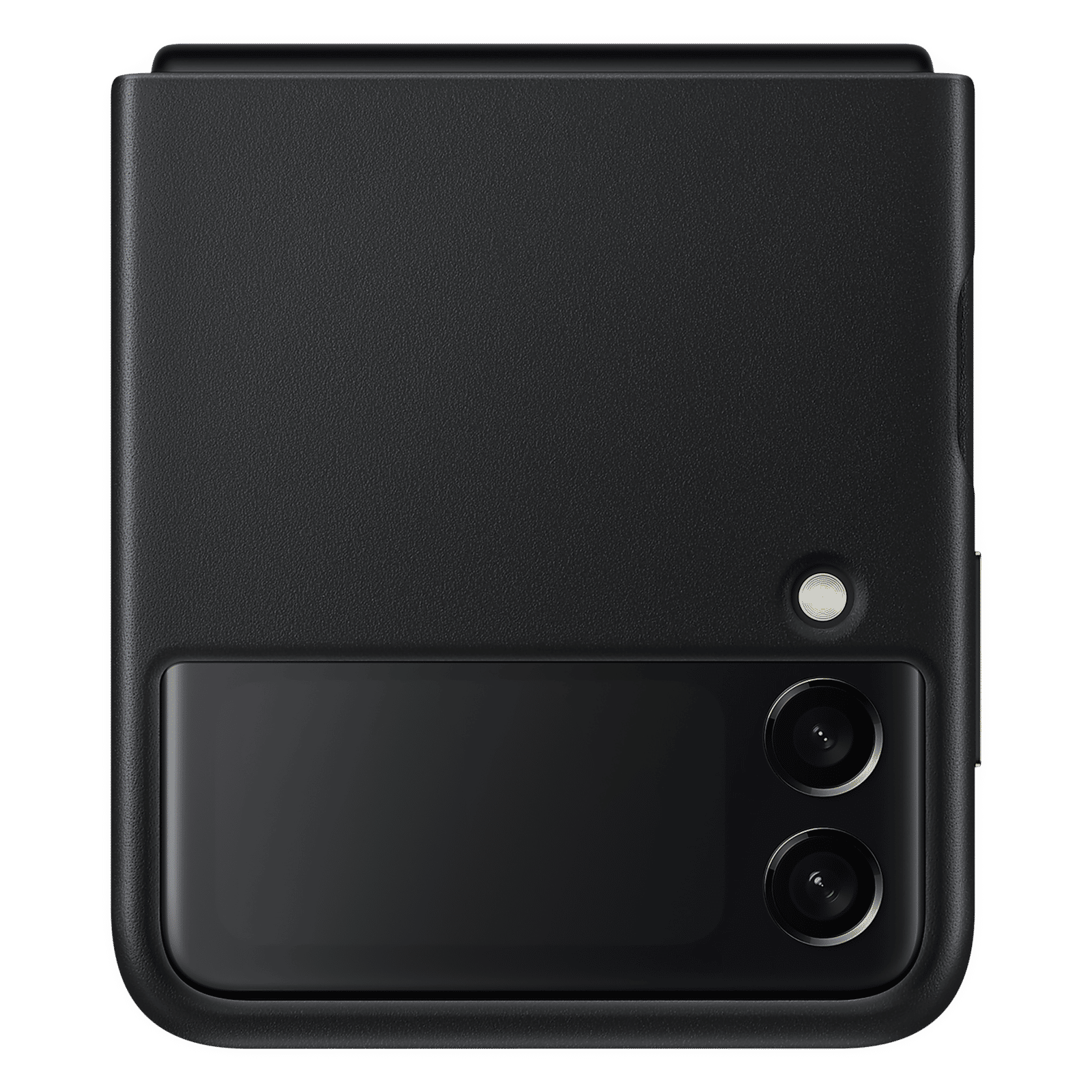 SAMSUNG Soft Leather Back Cover for SAMSUNG Galaxy Z Flip3 5G (Premium Protection, Black) SAMSUNG Soft Leather Back Cover for SAMSUNG Galaxy Z Flip3 5G (Premium Protection, Black)_8