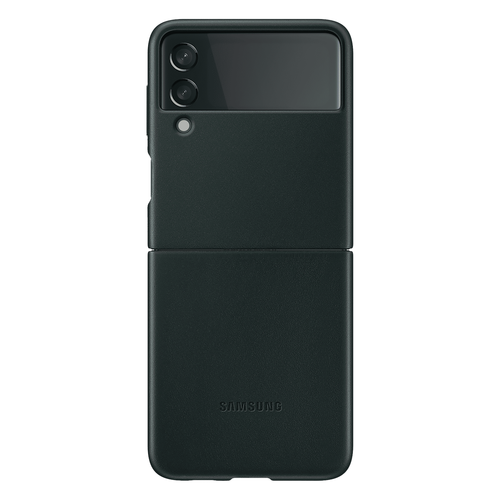 SAMSUNG Soft Leather Back Cover for SAMSUNG Galaxy Z Flip3 5G (Premium Protection, Green)_1