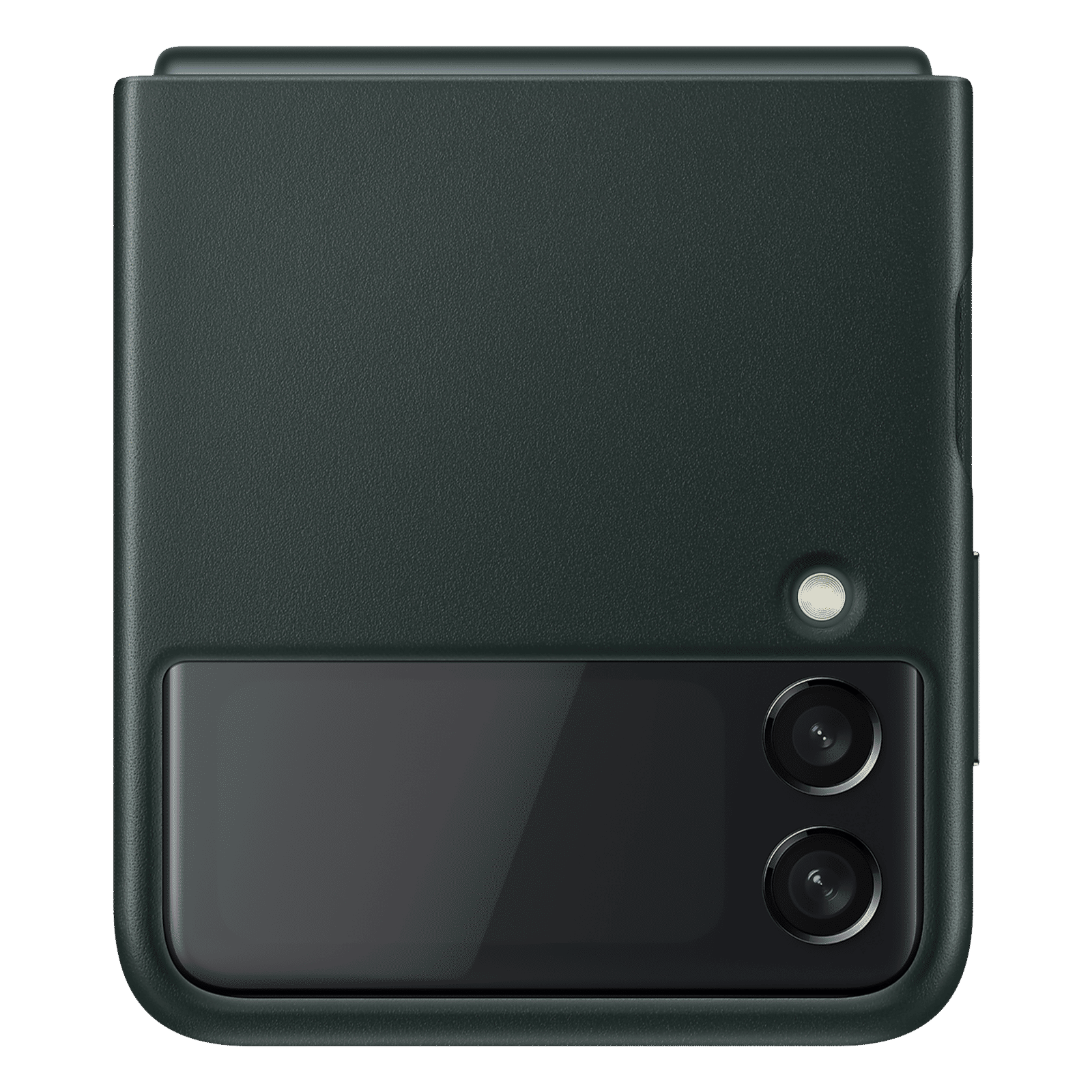 SAMSUNG Soft Leather Back Cover for SAMSUNG Galaxy Z Flip3 5G (Premium Protection, Green)_8