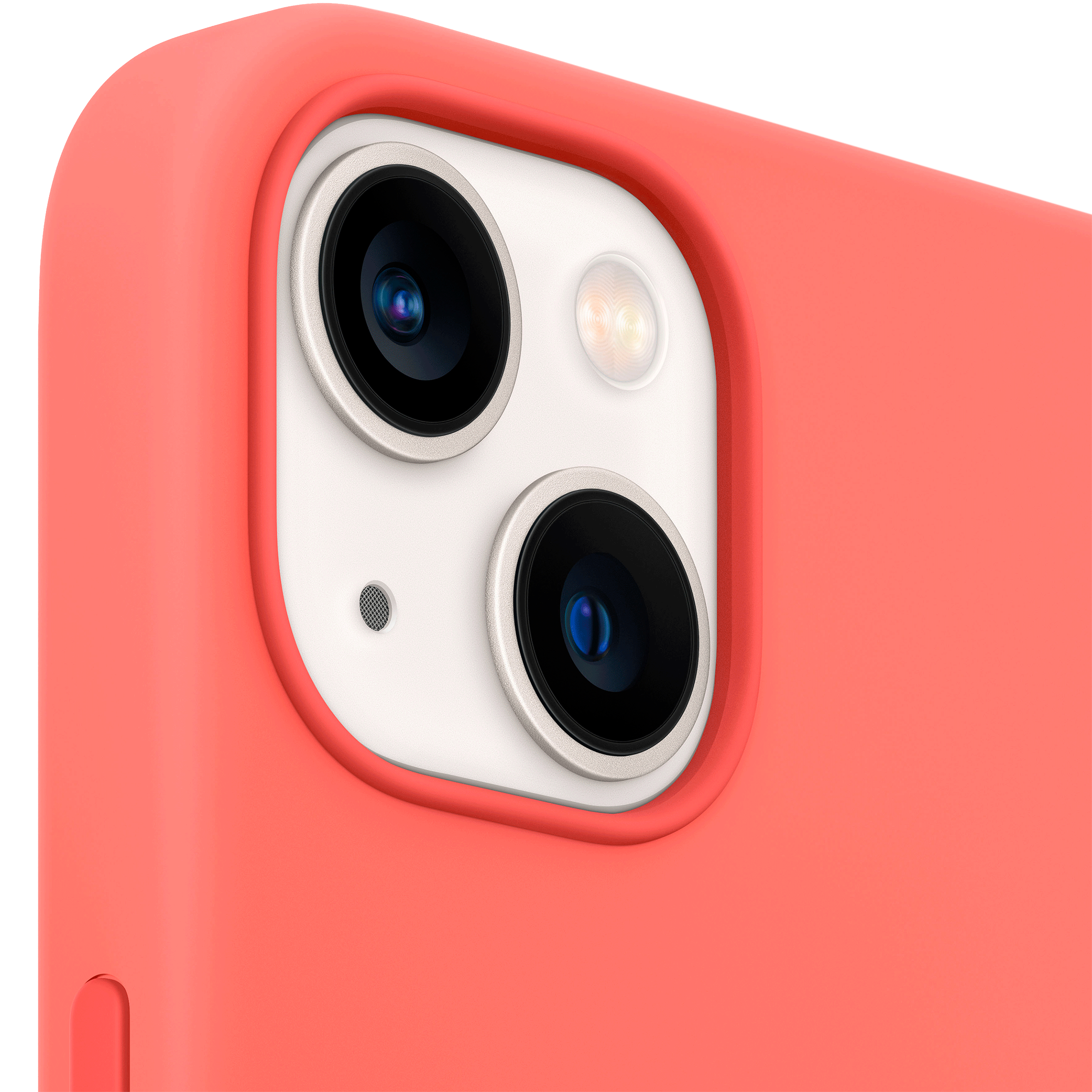 Apple Soft Silicone Back Cover for Apple iPhone 13 mini (Supports Wireless Charging, Pink Pomelo)_4