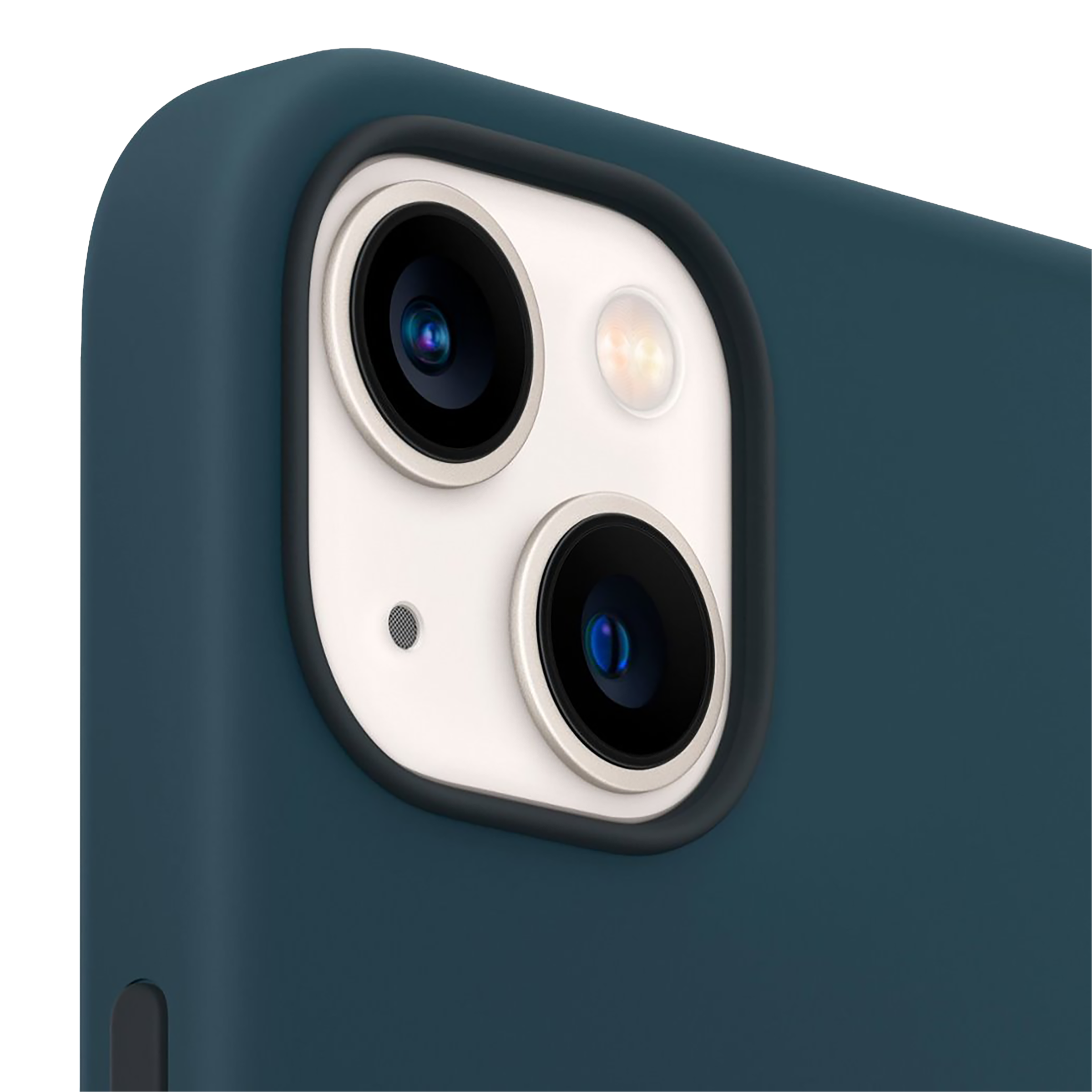 Apple Soft Silicone Back Cover for Apple iPhone 13 Mini (Supports Wireless Charging, Abyss Blue)_4