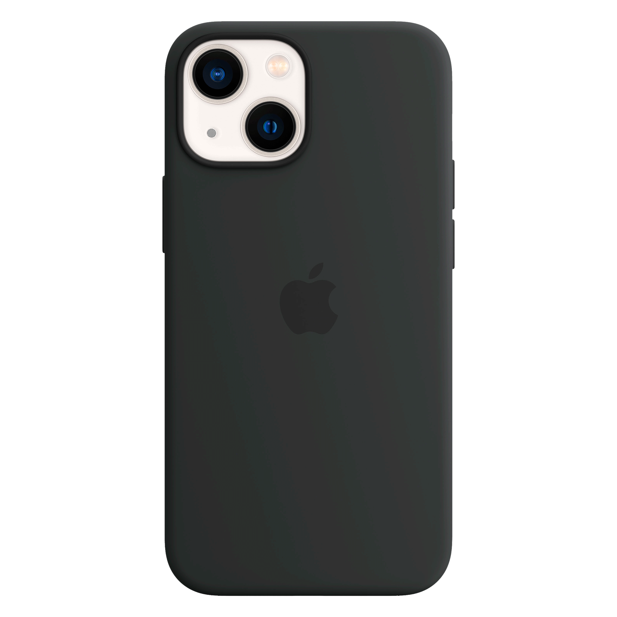 Apple Soft Silicone Back Cover for Apple iPhone 13 (Supports Wireless Charging, Midnight)_1