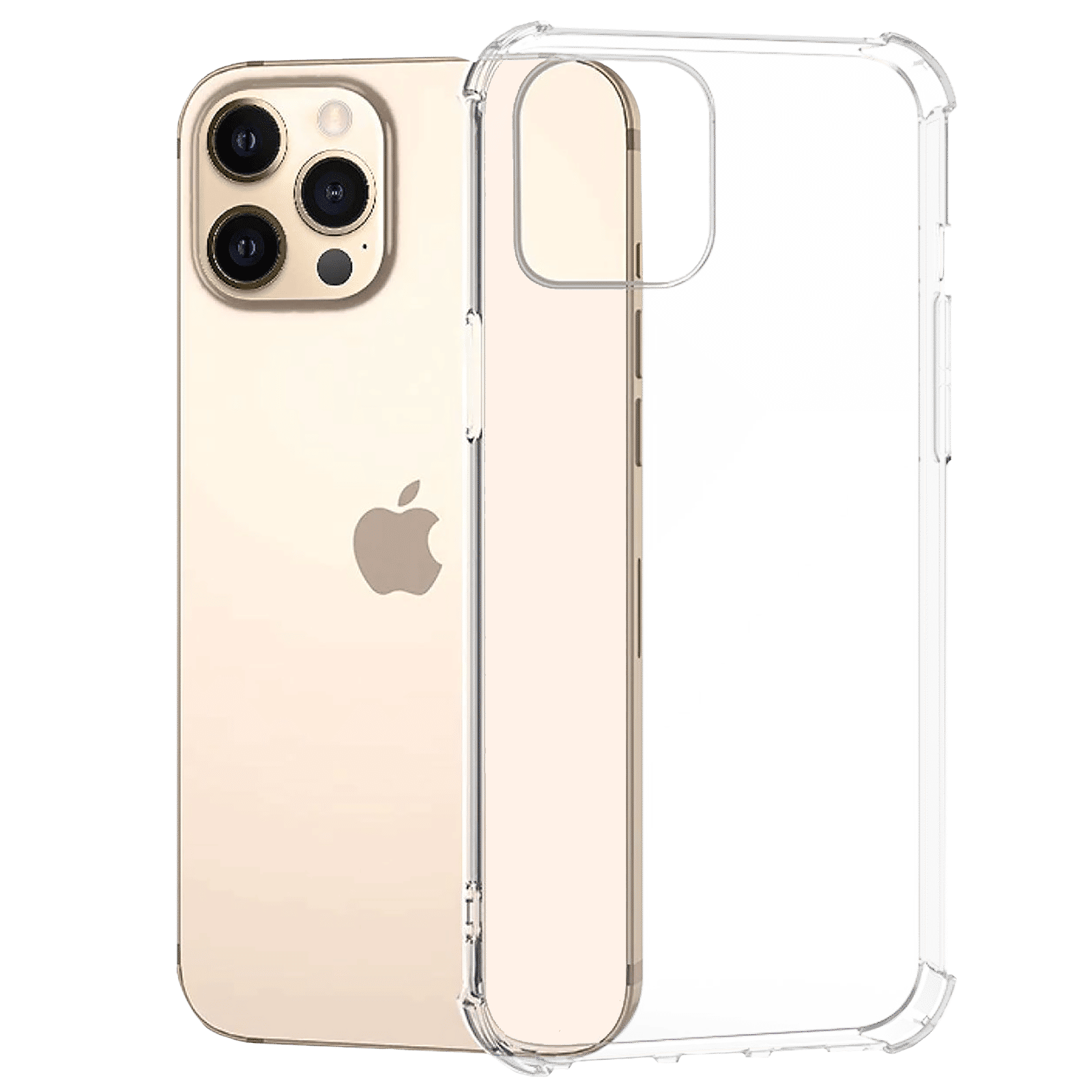 ESSE ECD-DTA121086IN Tempered Glass & Hard TPU Back Cover Combo for Apple iPhone 12, 12 Pro (Drop Protection, Clear)_3