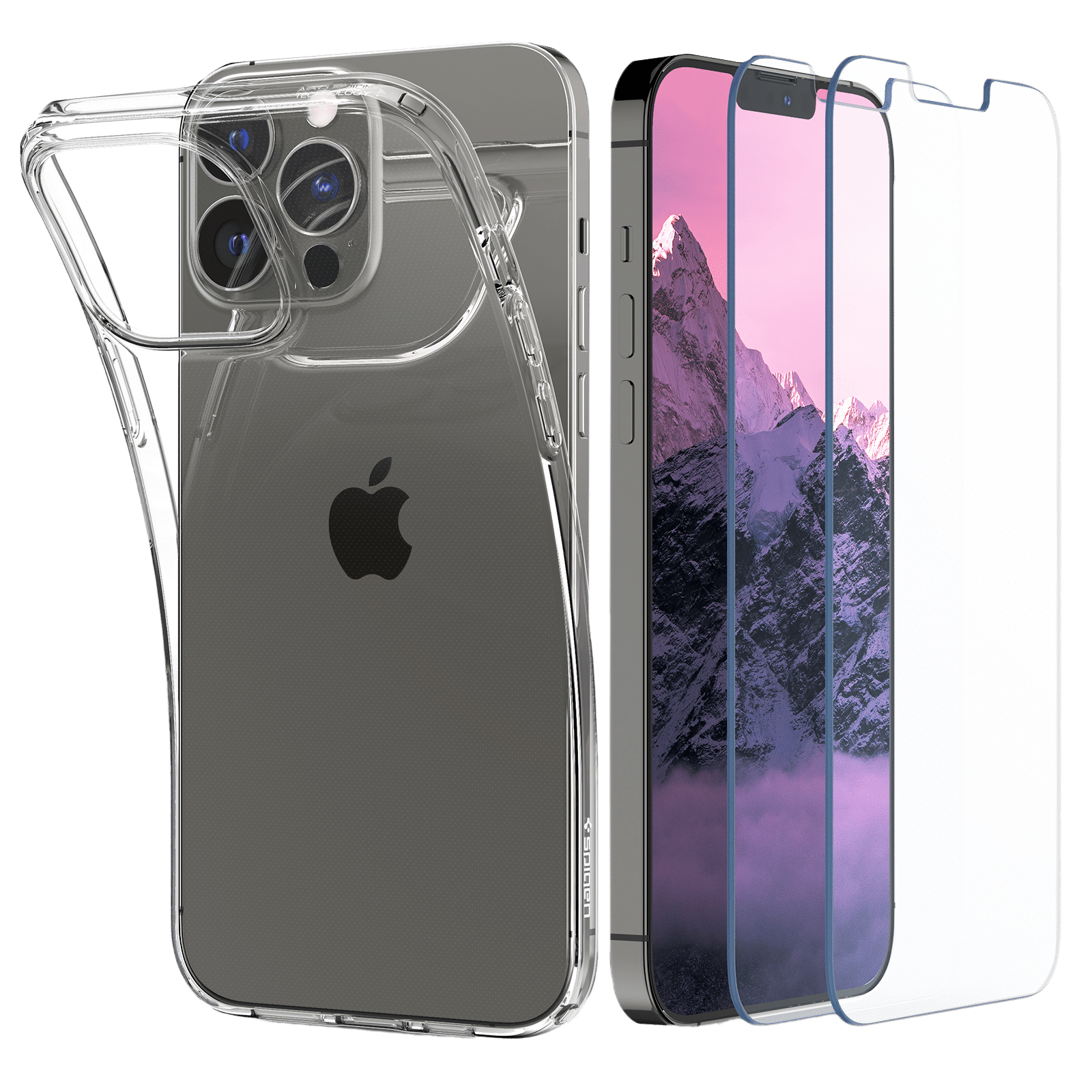spigen Ultra Hybrid Back Case For iPhone 13 Pro Max (Air Cushion Technology, ACS03636, Crystal Clear) spigen Ultra Hybrid Back Case For iPhone 13 Pro Max (Air Cushion Technology, ACS03636, Crystal Clear)_1