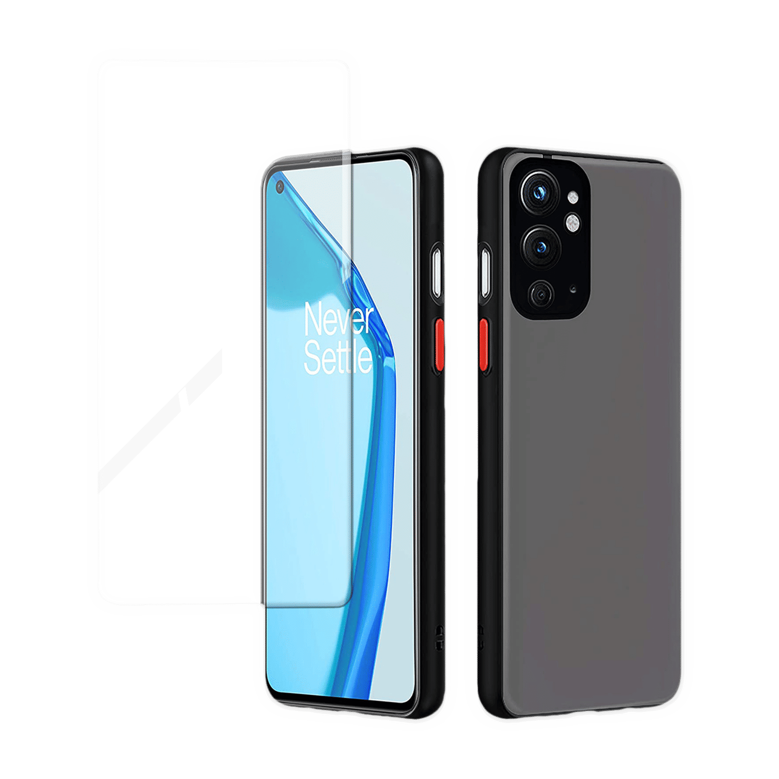 Arrow Duplex Tempered Glass & Polycarbonate Back Cover Combo for OnePlus 9RT (Anti Scratch Design, Black) Arrow Duplex Tempered Glass & Polycarbonate Back Cover Combo for OnePlus 9RT (Anti Scratch Design, Black)_1