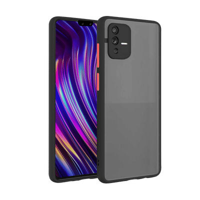 Arrow Duplex Back Cover for vivo V23 Pro (Anti Scratch Design, Black)