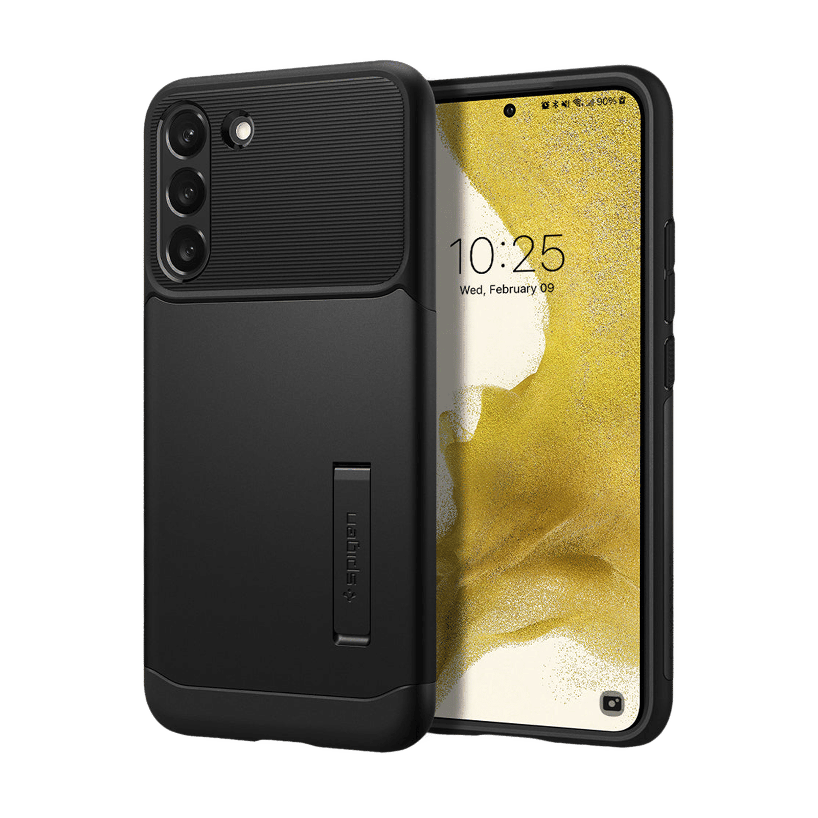 Spigen Slim Armor Polycarbonate & TPU Back Cover for SAMSUNG Galaxy S22+ 5G (Supports Wireless Charging, Black) Spigen Slim Armor Polycarbonate & TPU Back Cover for SAMSUNG Galaxy S22+ 5G (Supports Wireless Charging, Black)_1