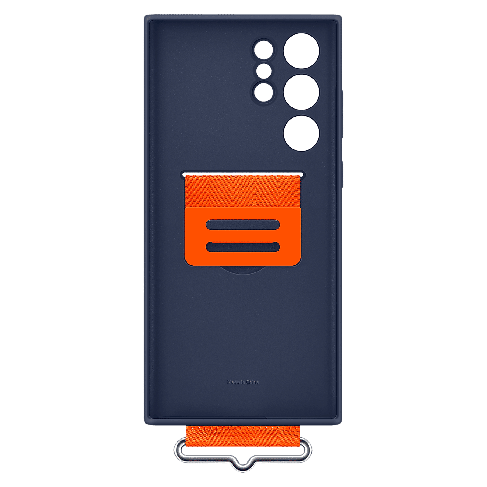 SAMSUNG Silicone Hybrid Cover for SAMSUNG Galaxy S22 Ultra 5G (Detachable Strap, Navy)_4