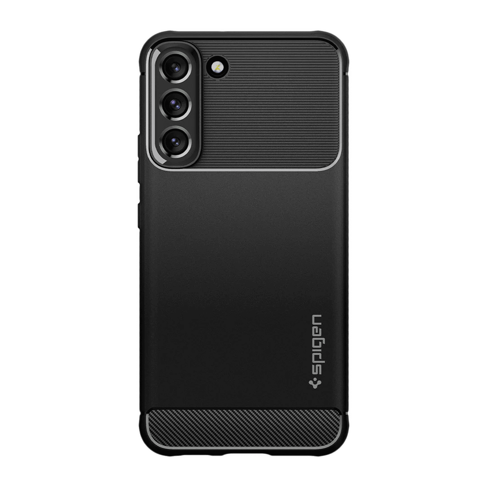 Spigen Rugged Armor TPU Back Cover for SAMSUNG Galaxy S22 5G (Supports Wireless Charging, Matte Black)_3