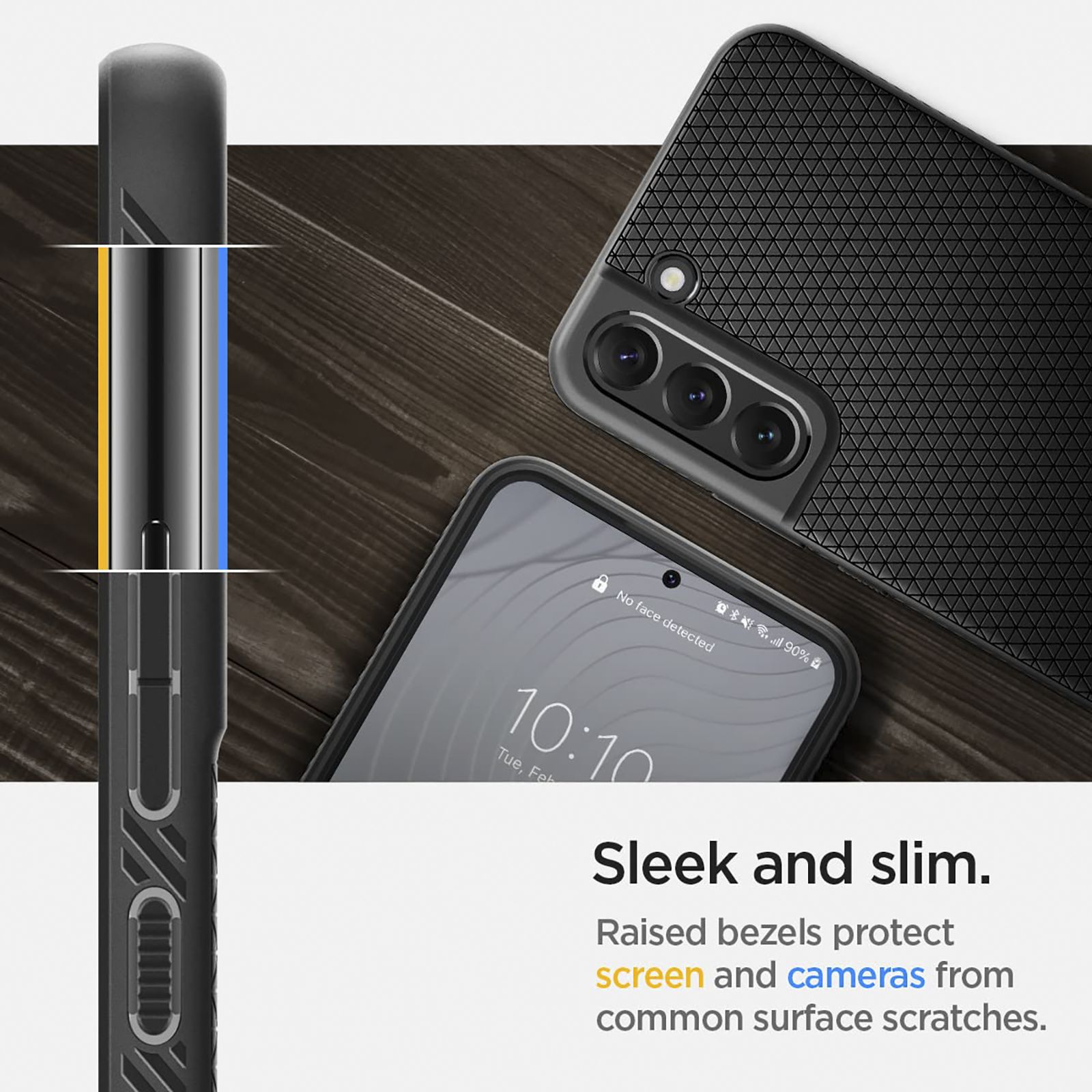 Spigen Liquid Air TPU Back Cover for SAMSUNG Galaxy S22+ 5G (Air Cushion Technology, Matte Black) Spigen Liquid Air TPU Back Cover for SAMSUNG Galaxy S22+ 5G (Air Cushion Technology, Matte Black)_11