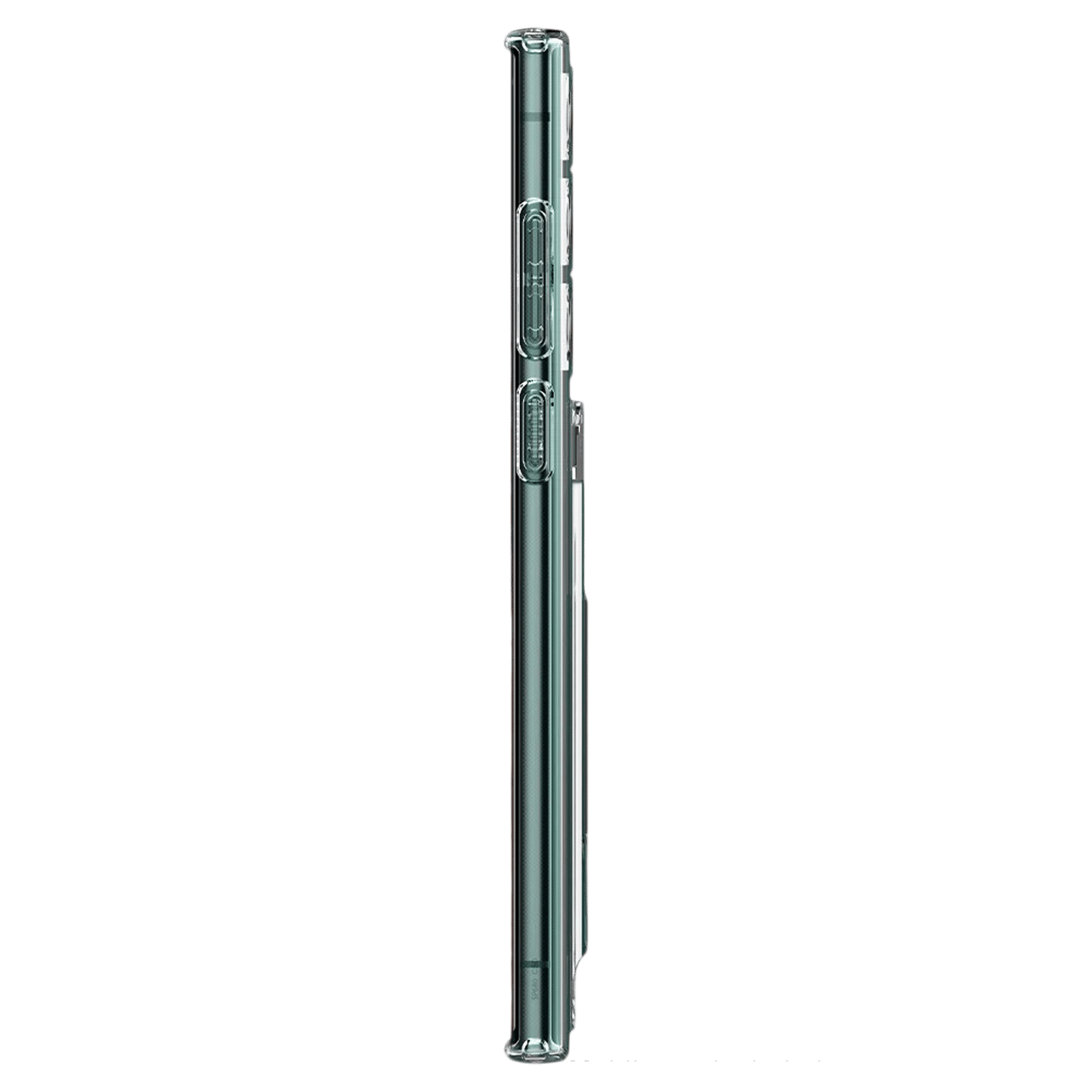 Spigen Crystal Slot Dual Soft TPU Back Cover for SAMSUNG Galaxy S22 Ultra 5G (Air Cushion Technology, Crystal Clear)_3
