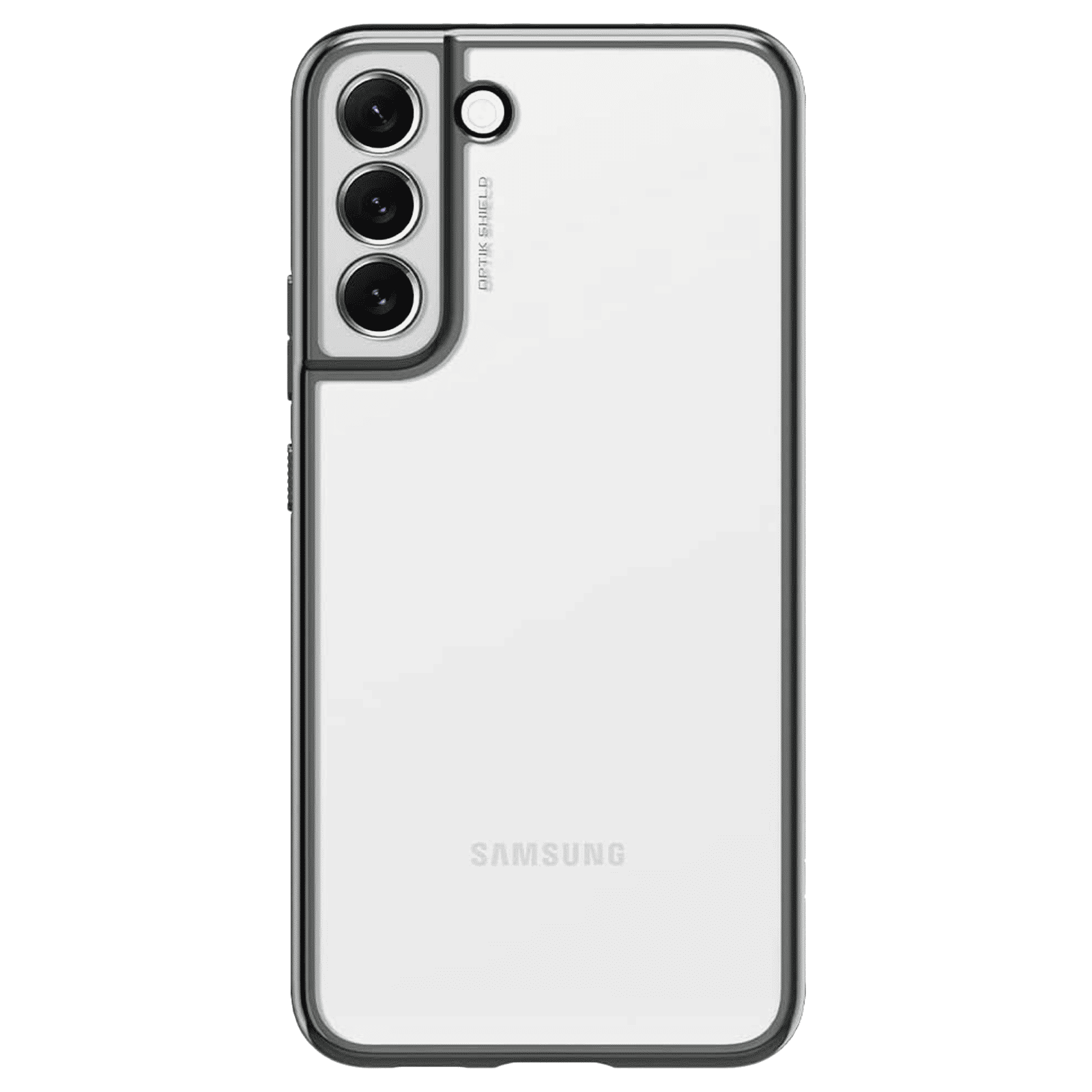 Spigen Optik Crystal Soft TPU Back Cover for SAMSUNG Galaxy S22+ 5G (Tactile Buttons, Chrome Gray)_3